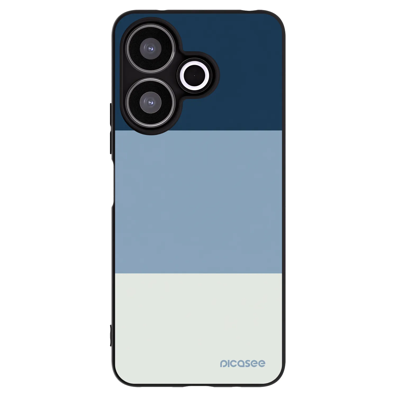 Picasee Xiaomi Redmi 13 4G Hülle - Schwarzes Silikon - Coastal Blue