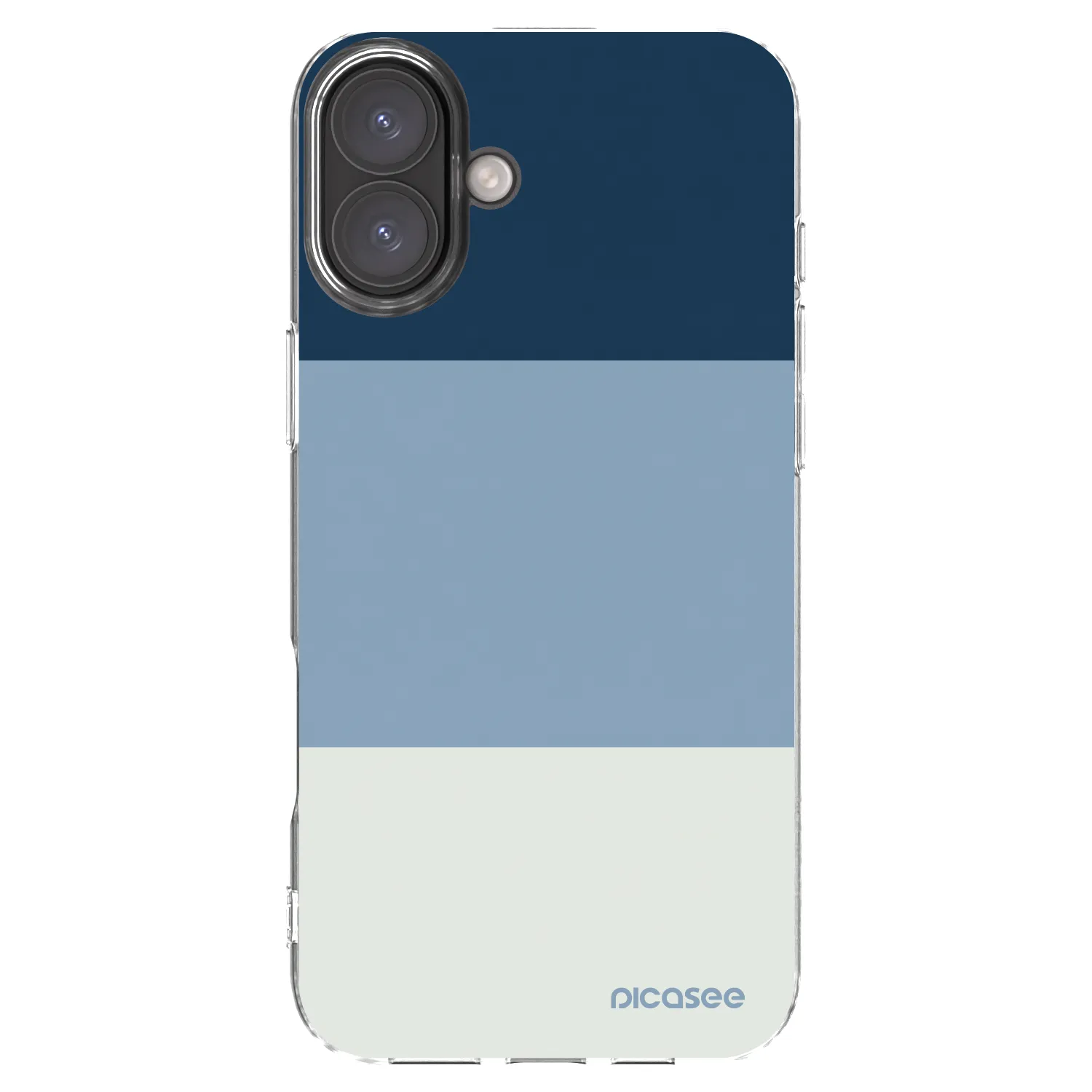 Picasee Apple iPhone 16 Plus Hülle - Transparentes Silikon - Coastal Blue