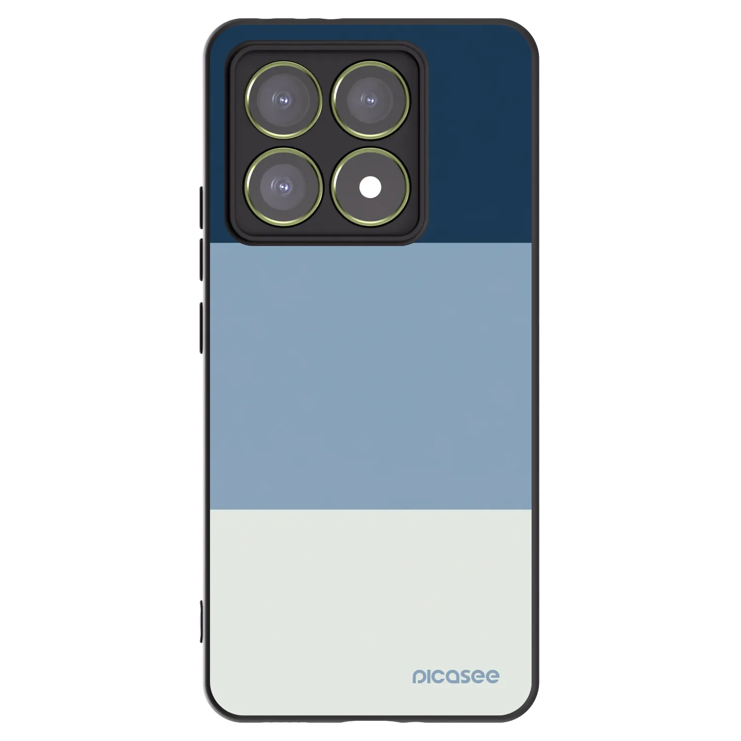 Picasee Xiaomi 14T Hülle - Schwarzes Silikon - Coastal Blue