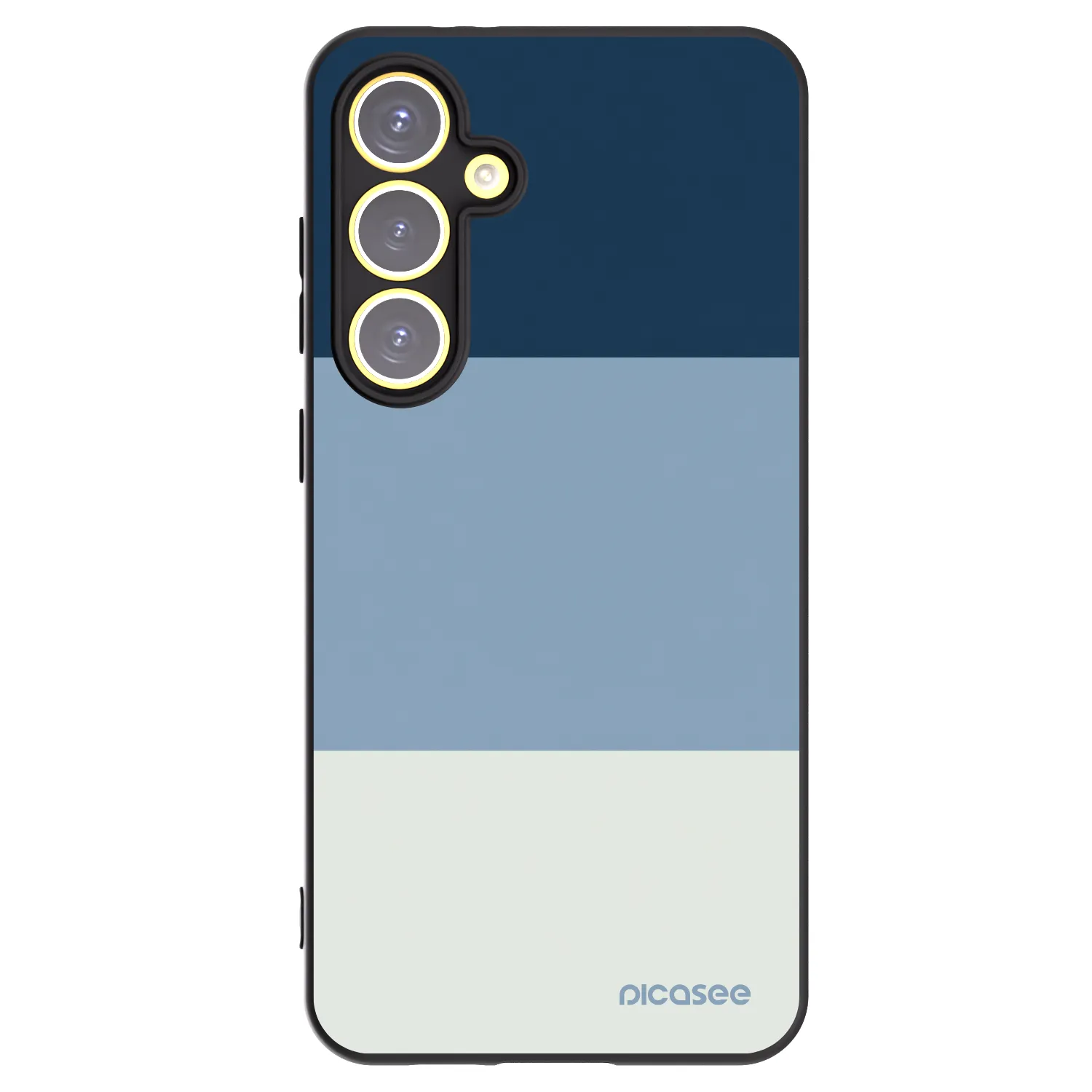 Picasee Samsung Galaxy S24 FE S721B Hülle - Schwarzes Silikon - Coastal Blue