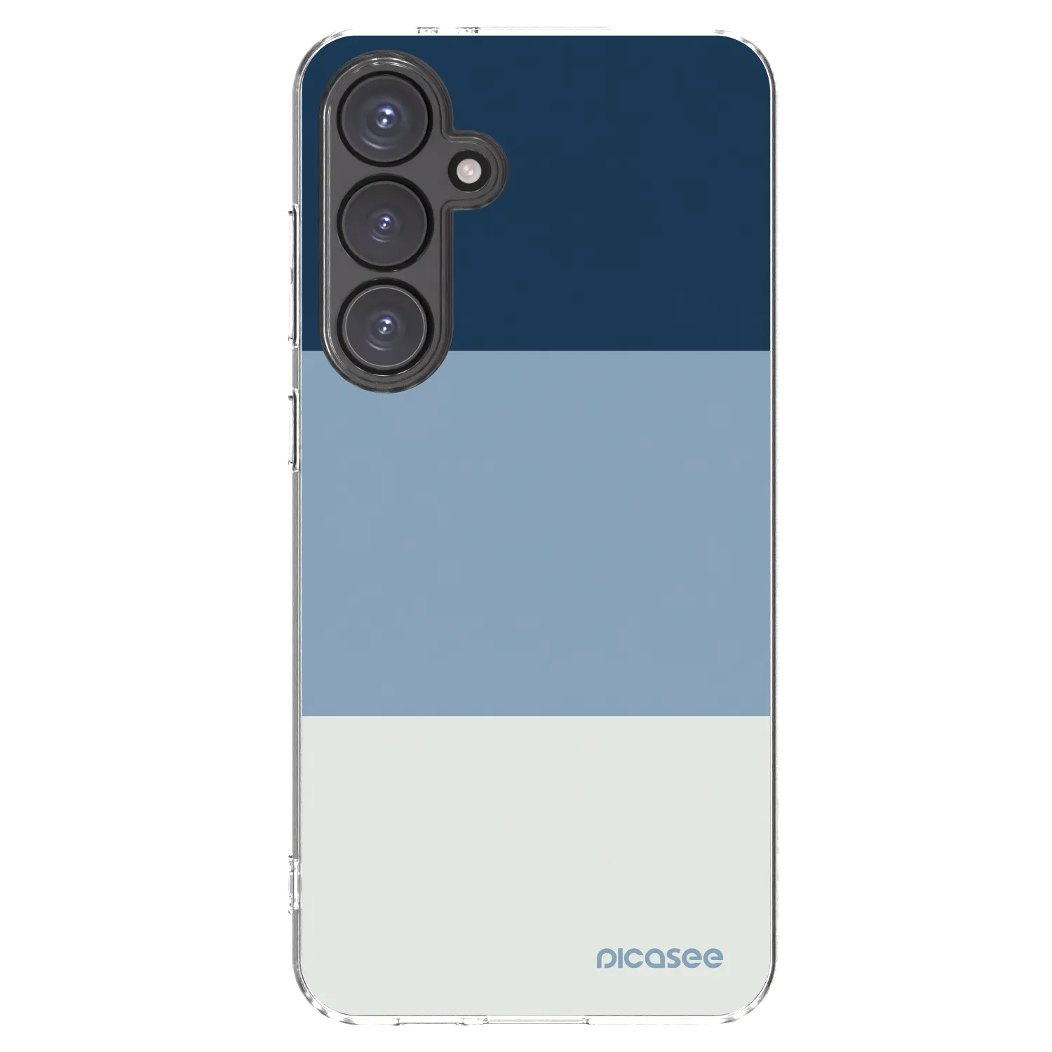 Picasee Samsung Galaxy S24 FE S721B Hülle - Transparentes Silikon - Coastal Blue
