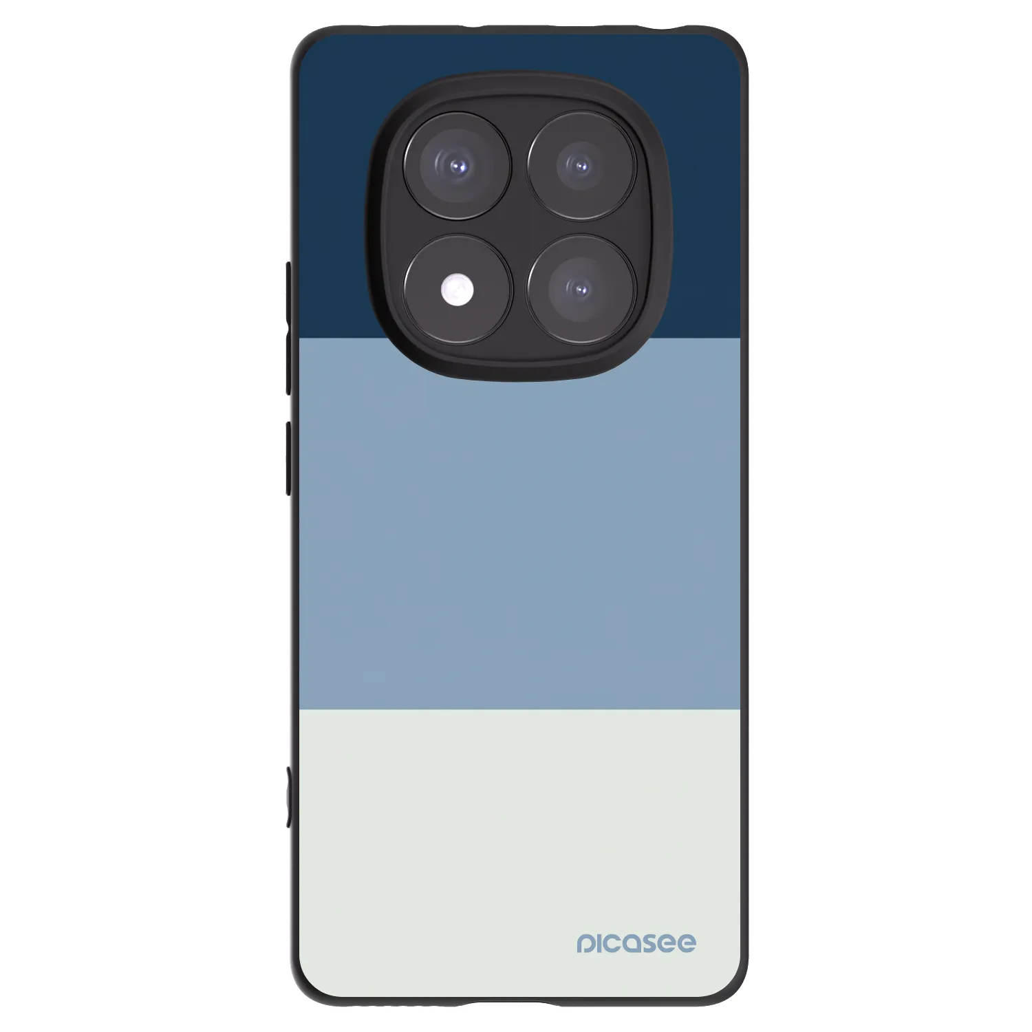 Picasee Xiaomi Redmi Note 14 Pro 5G Hülle - Schwarzes Silikon - Coastal Blue