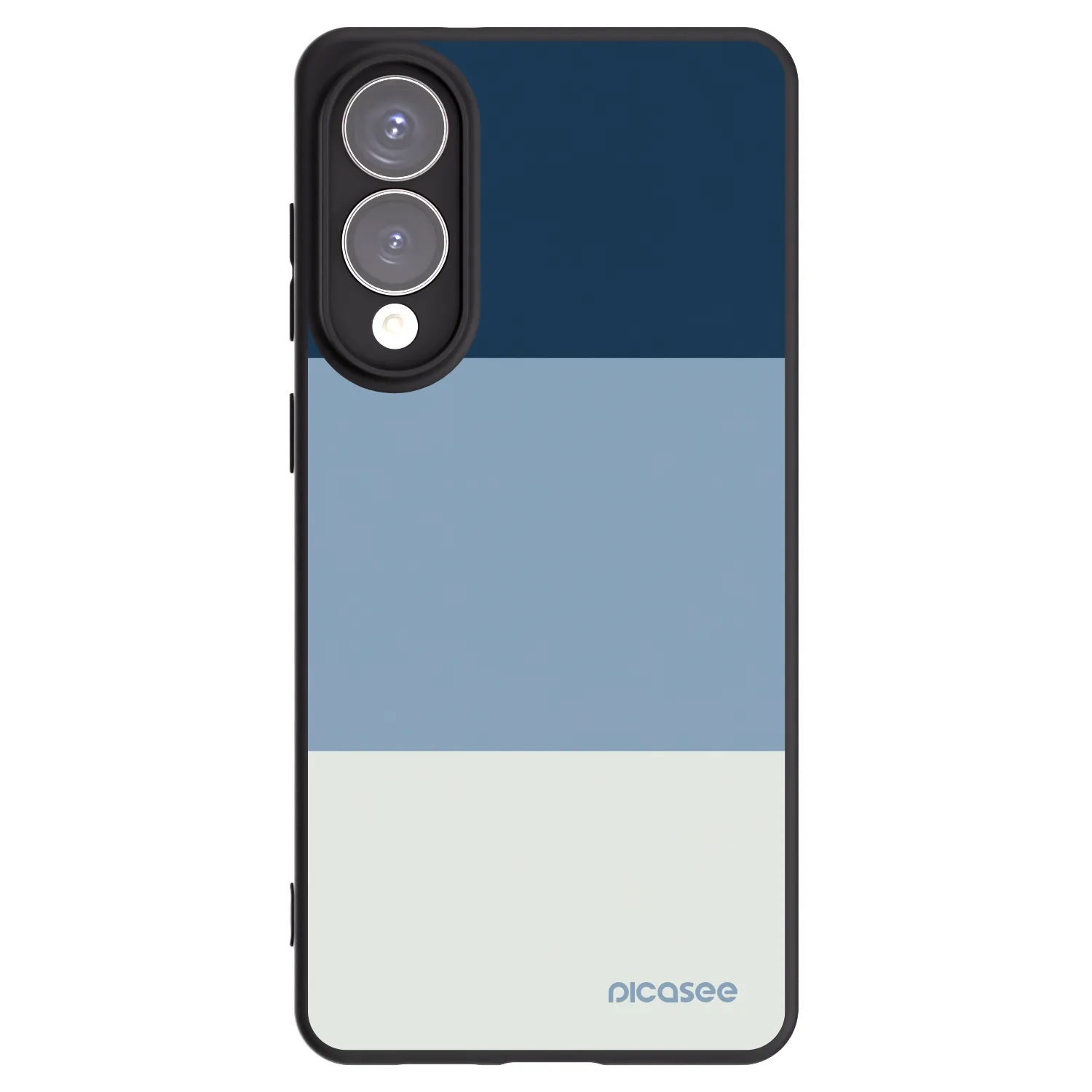 Picasee Samsung Galaxy S25 Edge 5G Hülle - Schwarzes Silikon - Coastal Blue