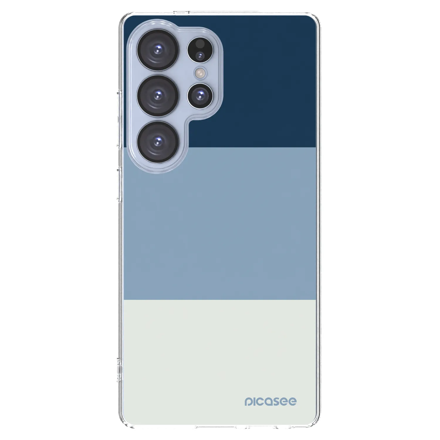Picasee Samsung Galaxy S25 Ultra 5G Hülle - Transparentes Silikon - Coastal Blue