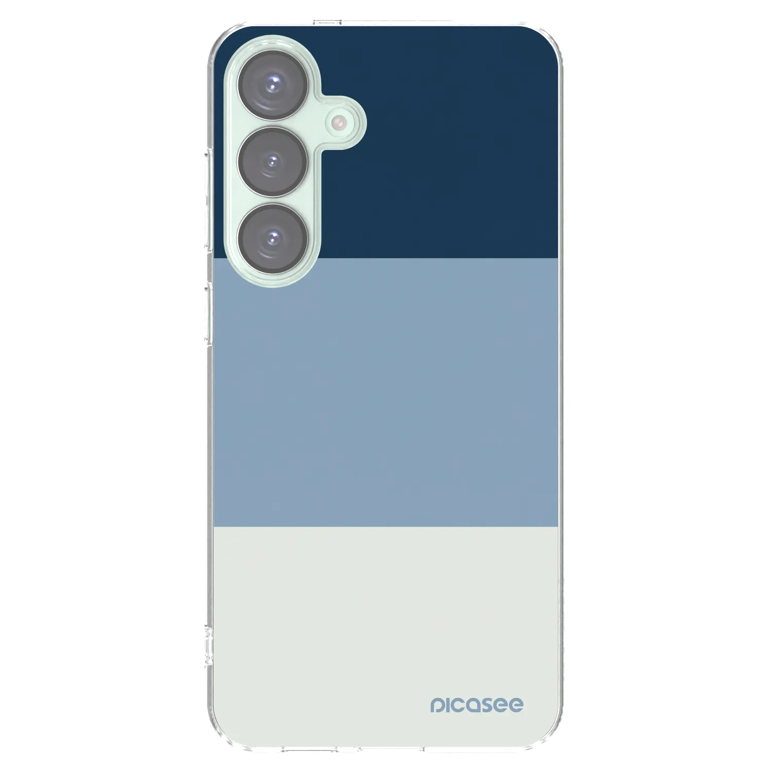 Picasee Samsung Galaxy S25+ 5G Hülle - Transparentes Silikon - Coastal Blue