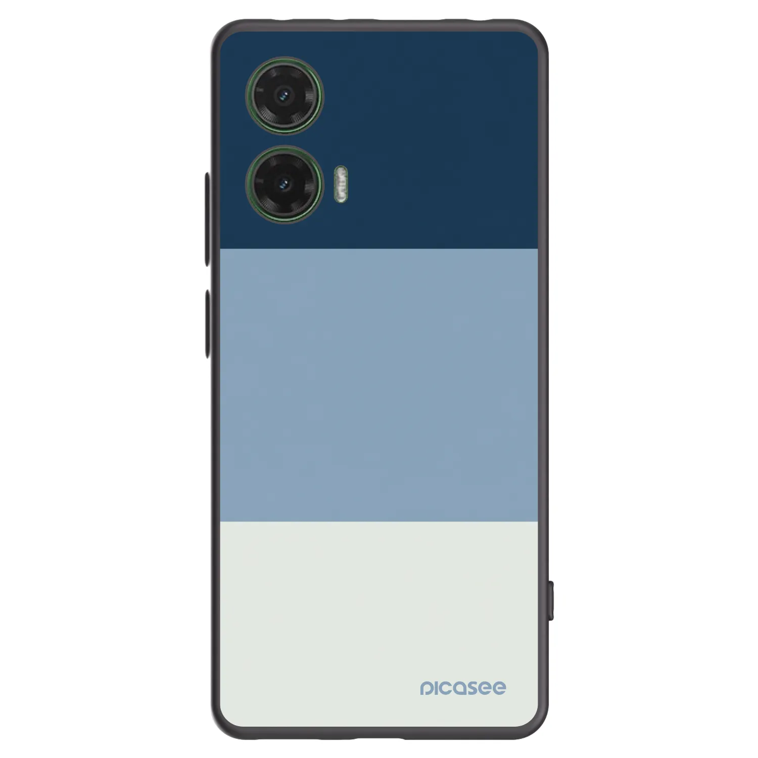 Picasee Motorola Moto G35 5G Hülle - Schwarzes Silikon - Coastal Blue