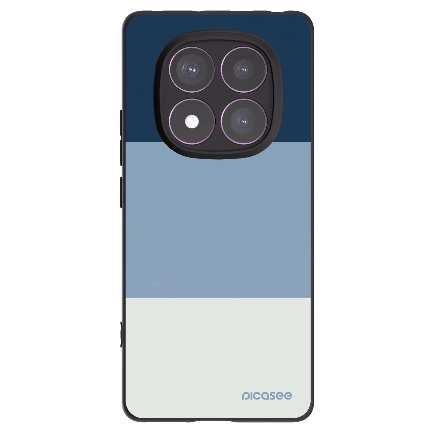 Picasee Xiaomi Redmi Note 14 Pro 4G Hülle - Schwarzes Silikon - Coastal Blue