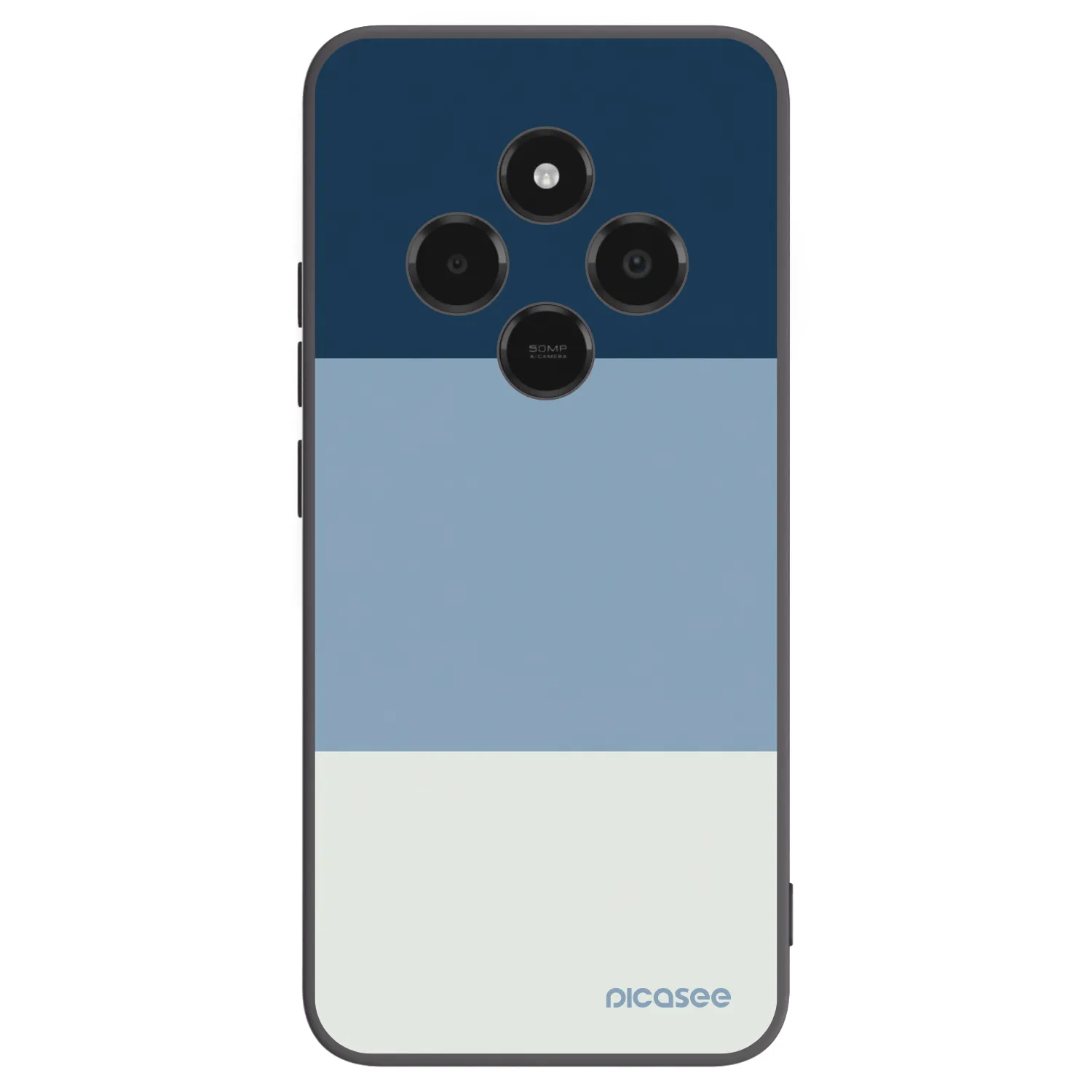 Picasee Xiaomi Poco C75 Hülle - Schwarzes Silikon - Coastal Blue