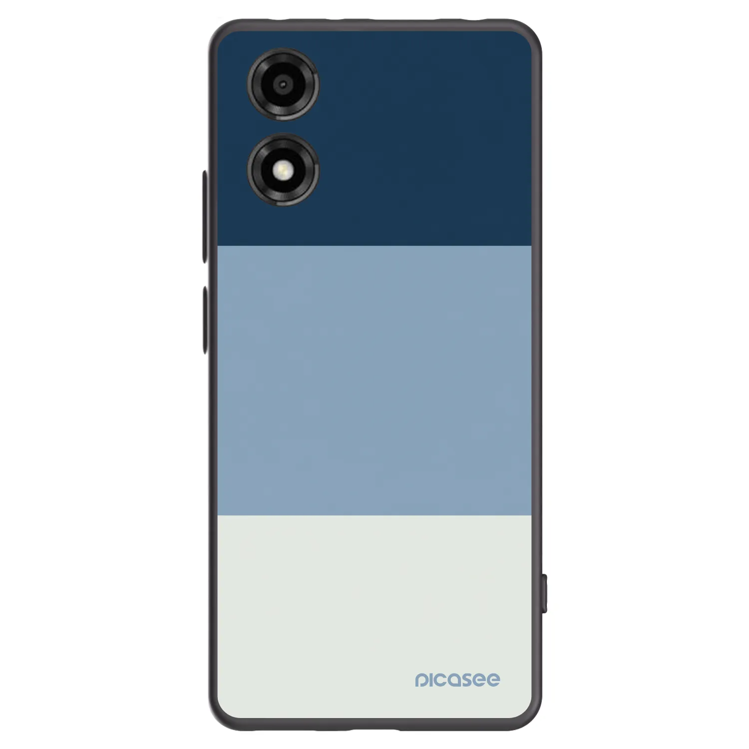 Picasee Motorola Moto E14 Hülle - Schwarzes Silikon - Coastal Blue