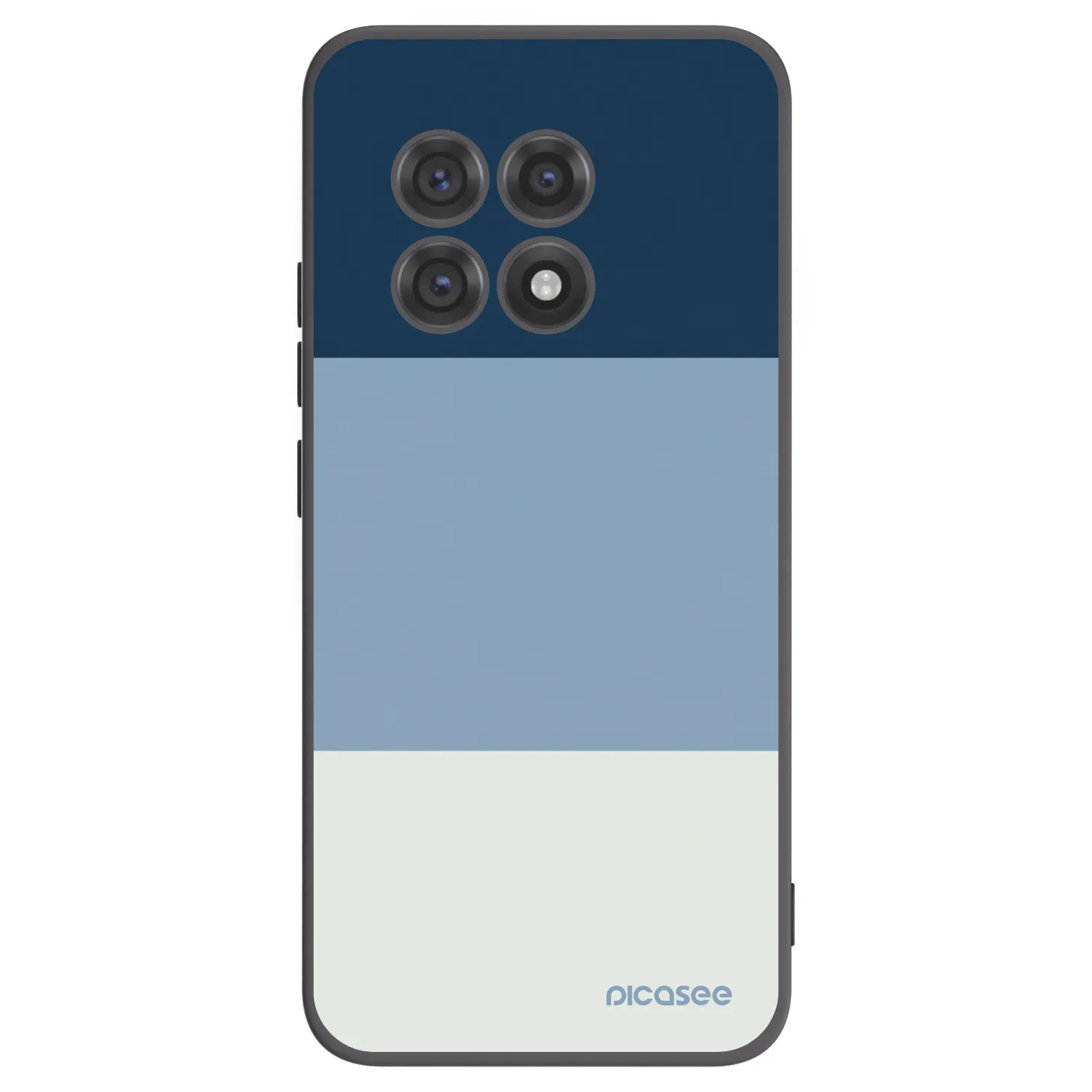 Picasee OnePlus 13R 5G Hülle - Schwarzes Silikon - Coastal Blue