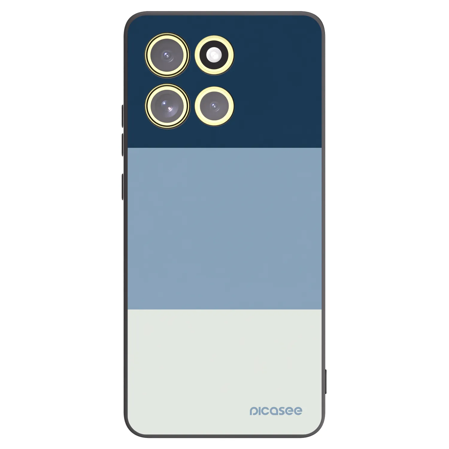 Picasee Motorola Moto G86 5G Hülle - Schwarzes Silikon - Coastal Blue
