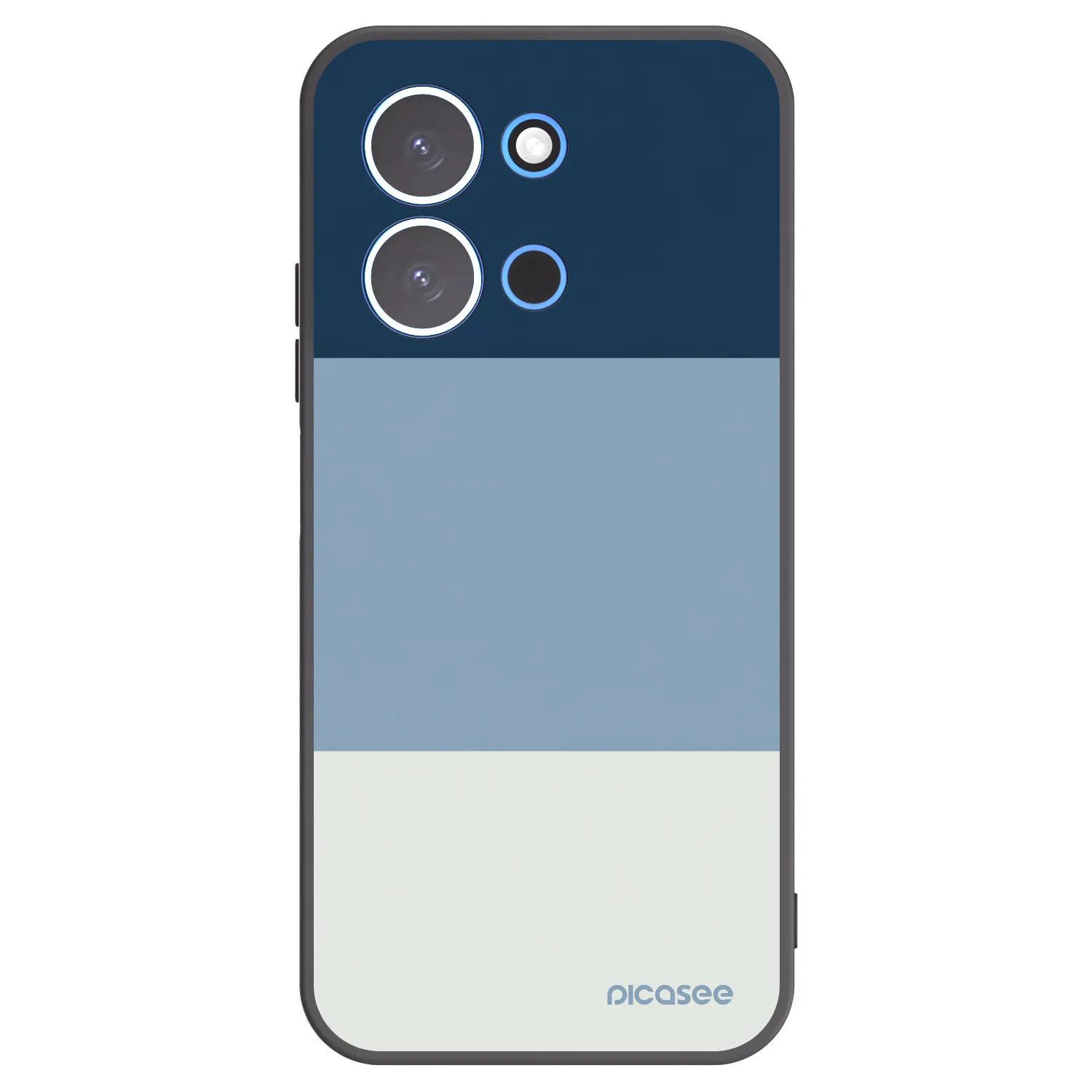 Picasee Xiaomi Redmi 15C 4G Hülle - Schwarzes Silikon - Coastal Blue