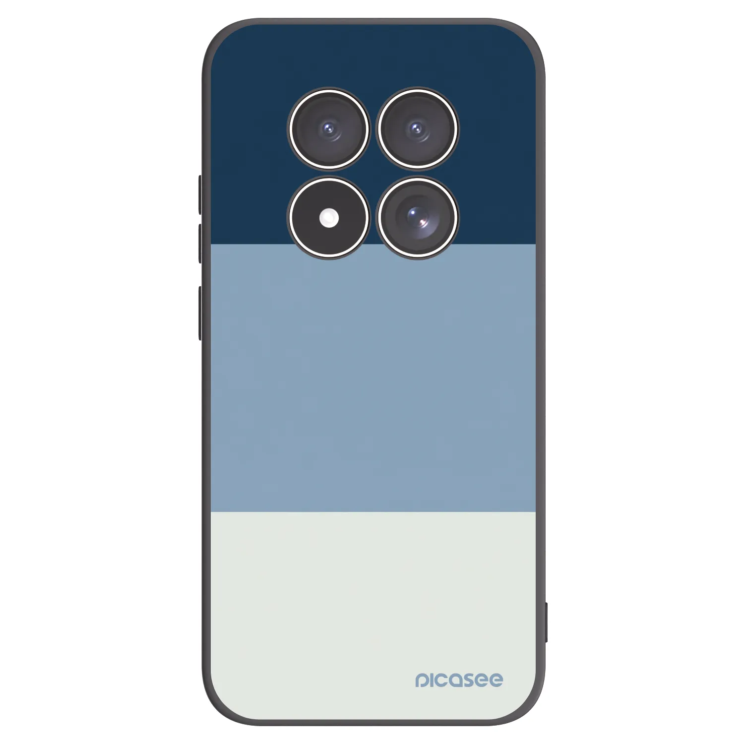 Picasee Xiaomi Redmi Note 15 Pro 4G Hülle - Schwarzes Silikon - Coastal Blue
