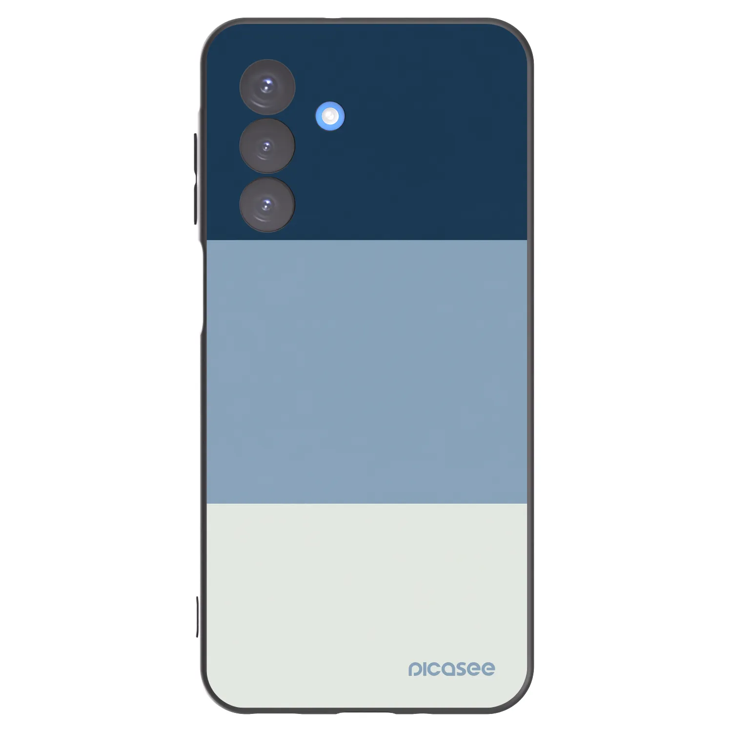 Picasee Samsung Galaxy A17 5G Hülle - Schwarzes Silikon - Coastal Blue
