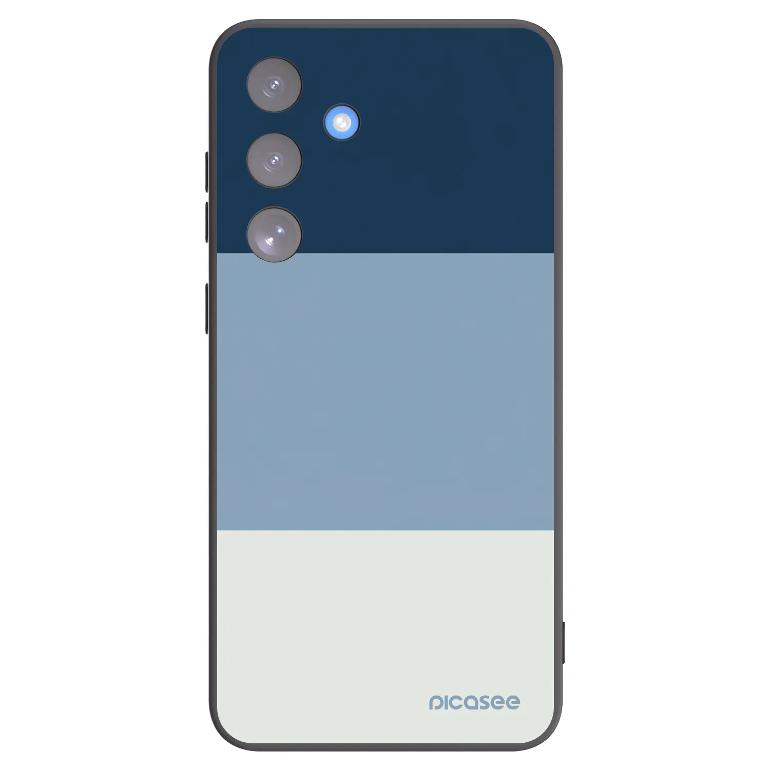 Picasee Samsung Galaxy S25 FE 5G Hülle - Schwarzes Silikon - Coastal Blue