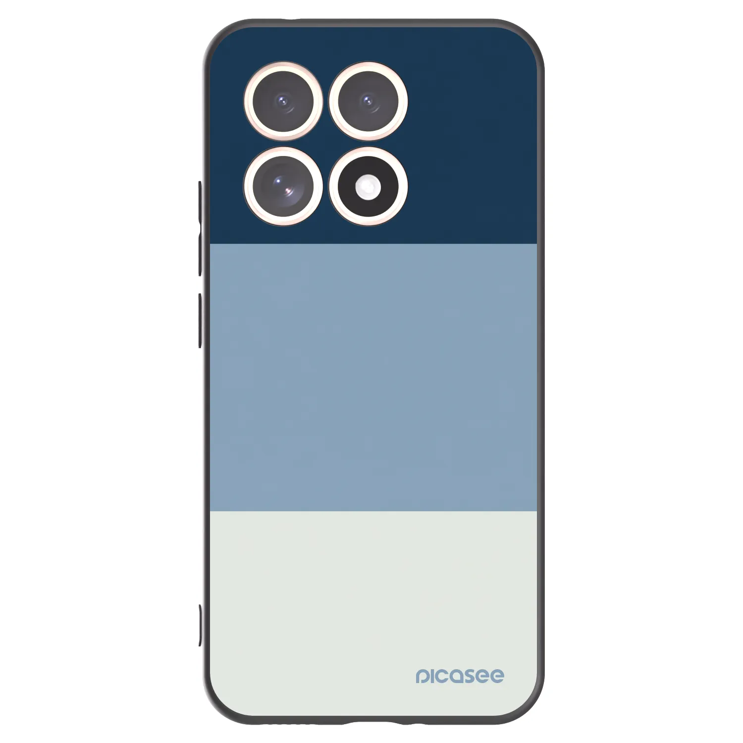 Picasee Xiaomi 15T Hülle - Schwarzes Silikon - Coastal Blue