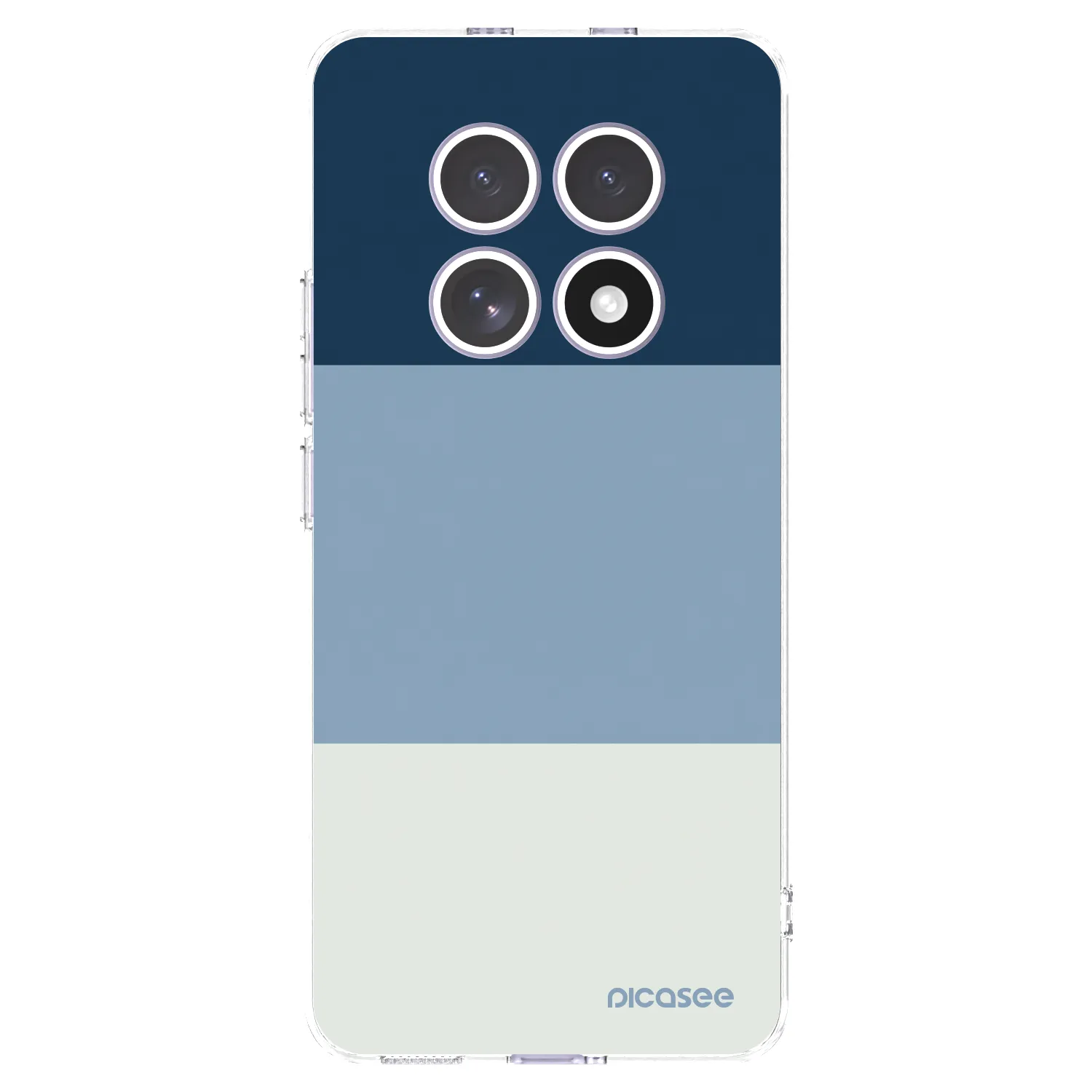 Picasee Xiaomi Redmi Note 15 4G Hülle - Transparentes Silikon - Coastal Blue