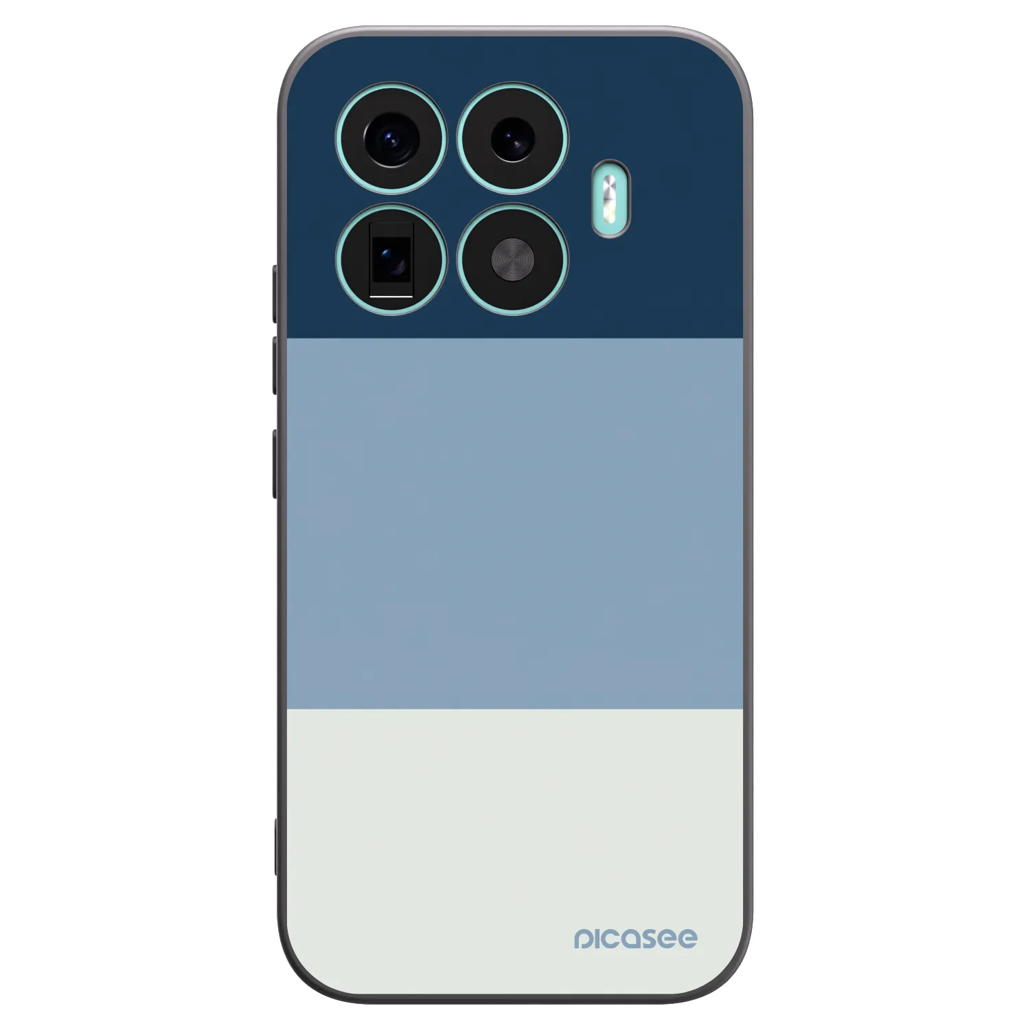 Picasee Xiaomi 17T Hülle - Schwarzes Silikon - Coastal Blue