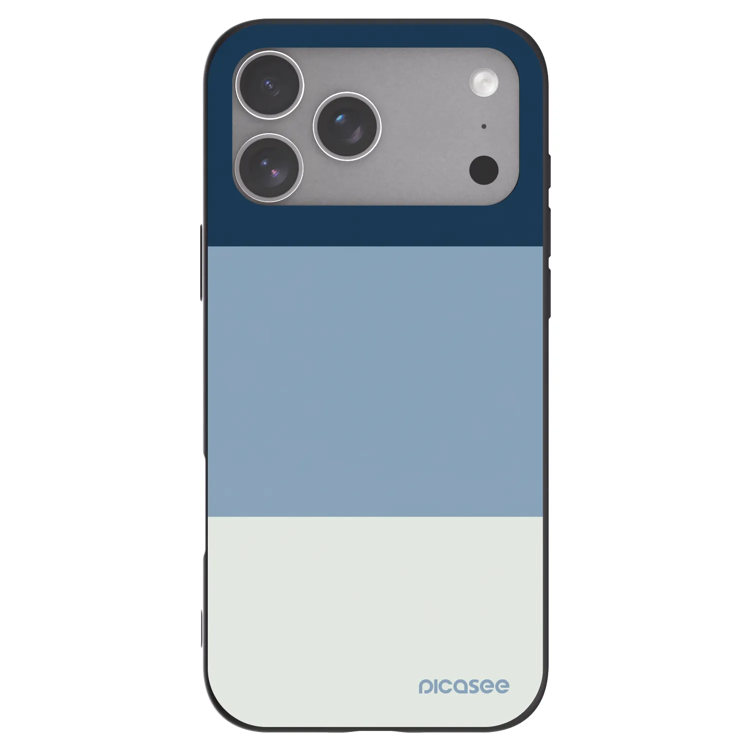 Picasee Apple iPhone 18 Pro Max Hülle - Schwarzes Silikon - Coastal Blue