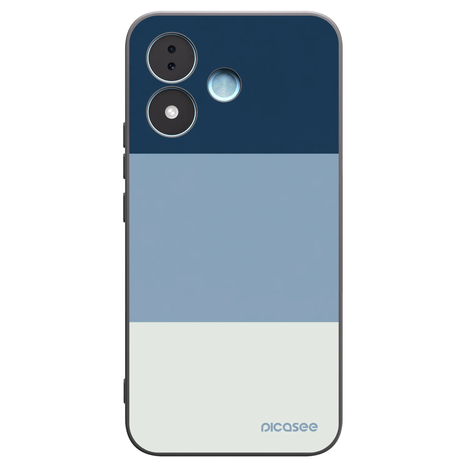 Picasee Xiaomi Redmi Note 17 5G Hülle - Schwarzes Silikon - Coastal Blue