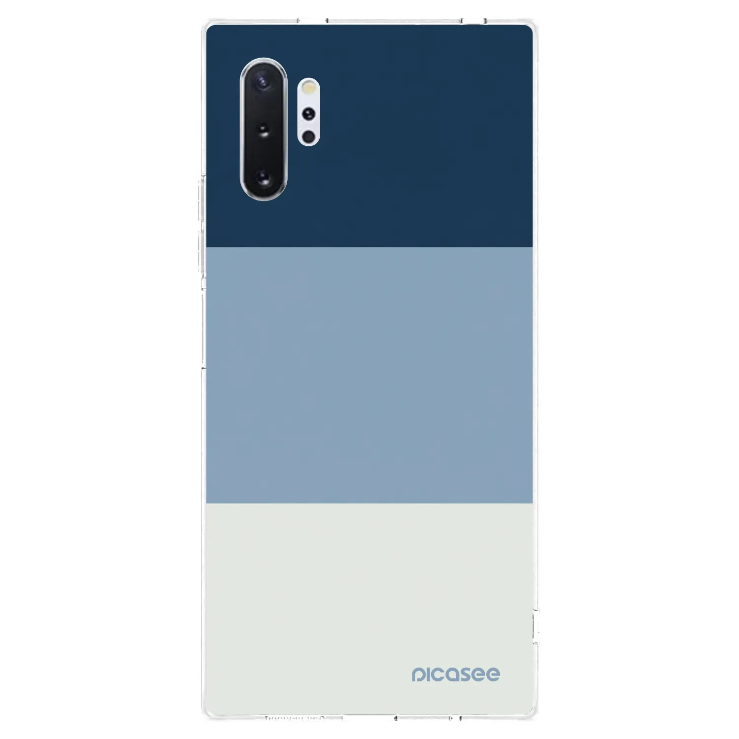 Picasee Samsung Galaxy Note 10+ N975F Hülle - Transparentes Silikon - Coastal Blue