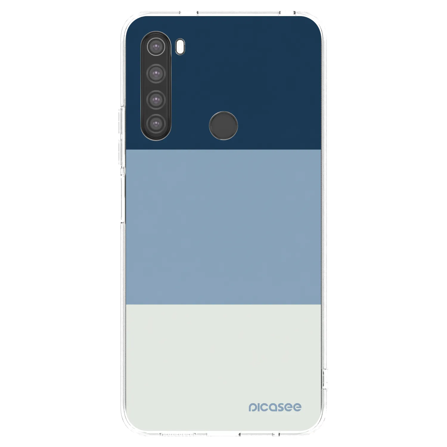 Picasee Xiaomi Redmi Note 8 Hülle - Transparentes Silikon - Coastal Blue