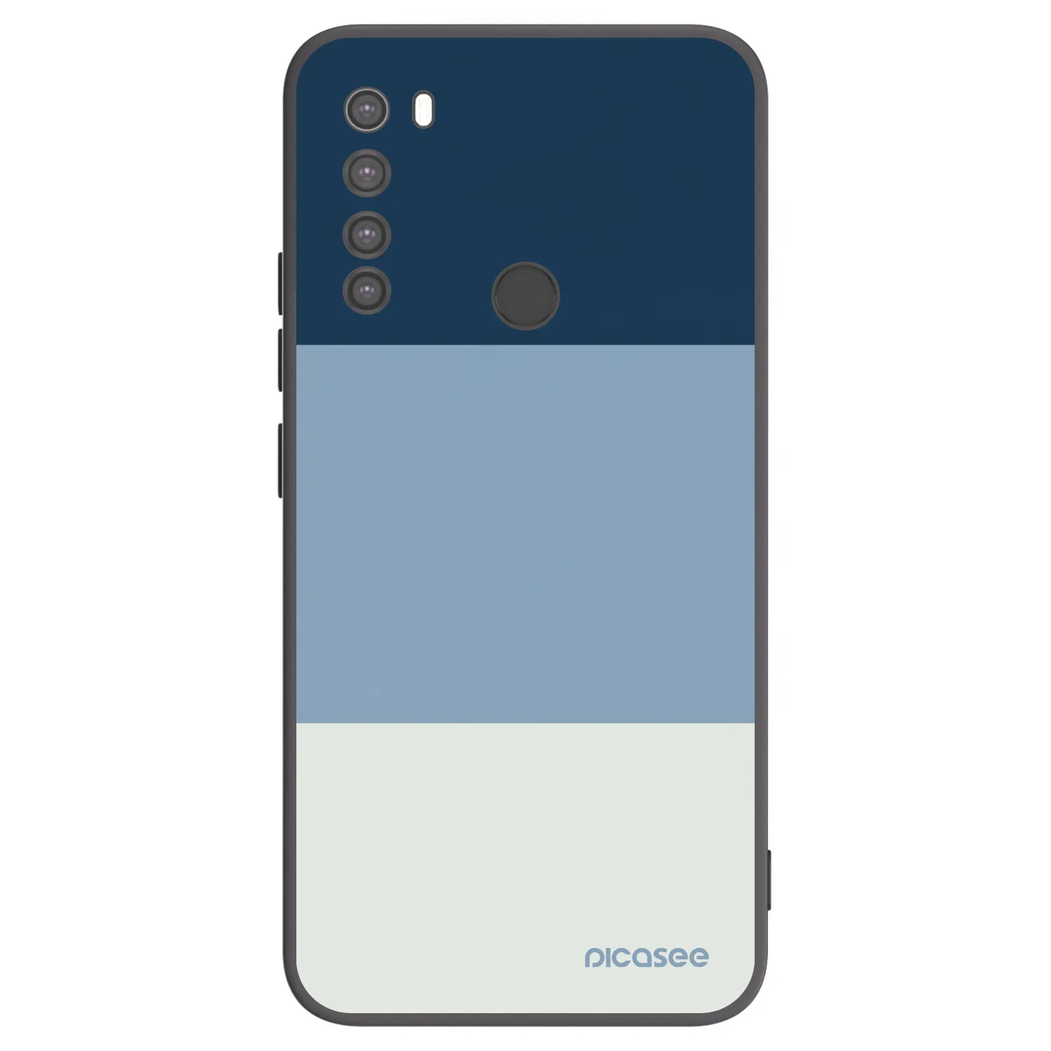 Picasee Xiaomi Redmi Note 8 Hülle - Schwarzes Silikon - Coastal Blue