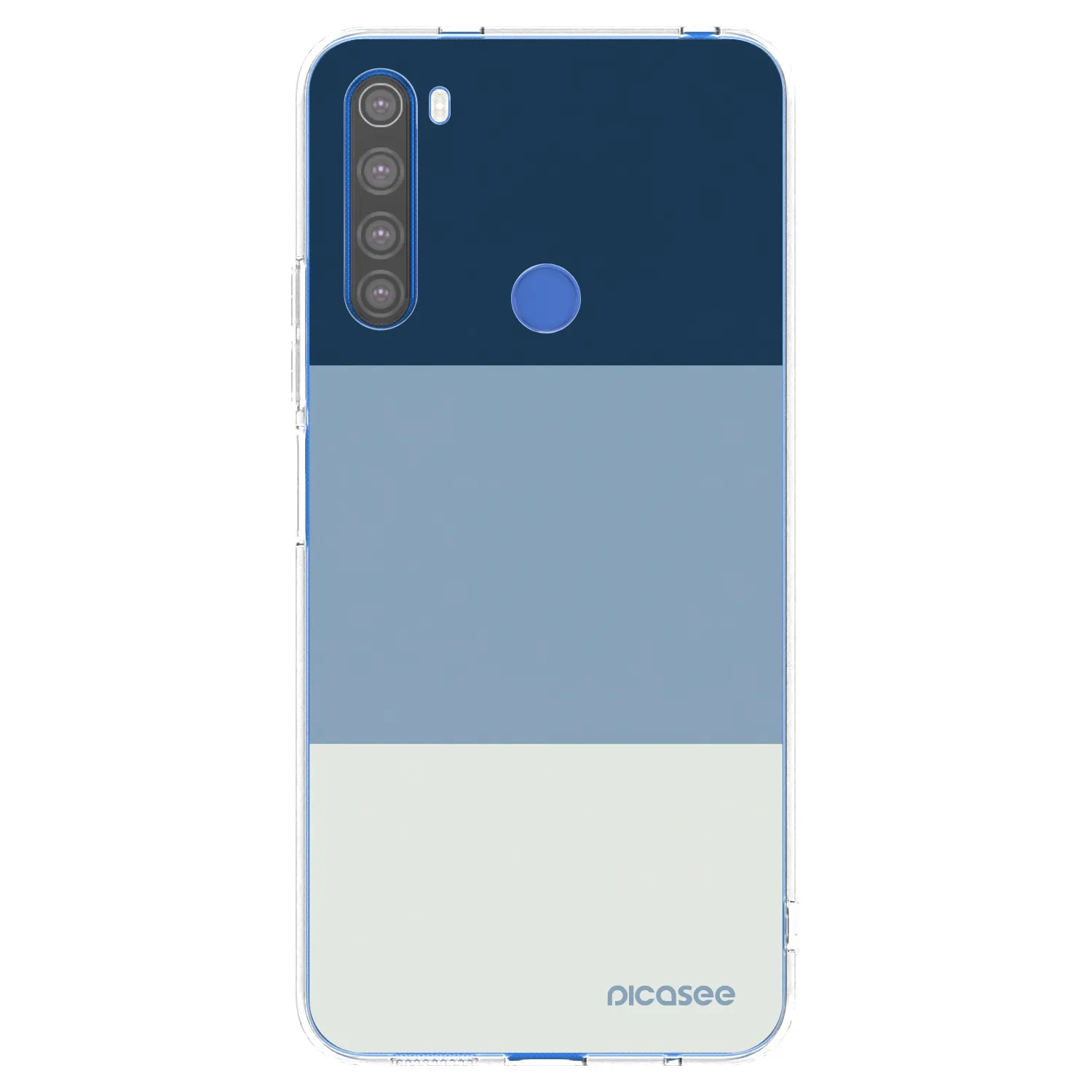 Picasee Xiaomi Redmi Note 8T Hülle - Transparentes Silikon - Coastal Blue