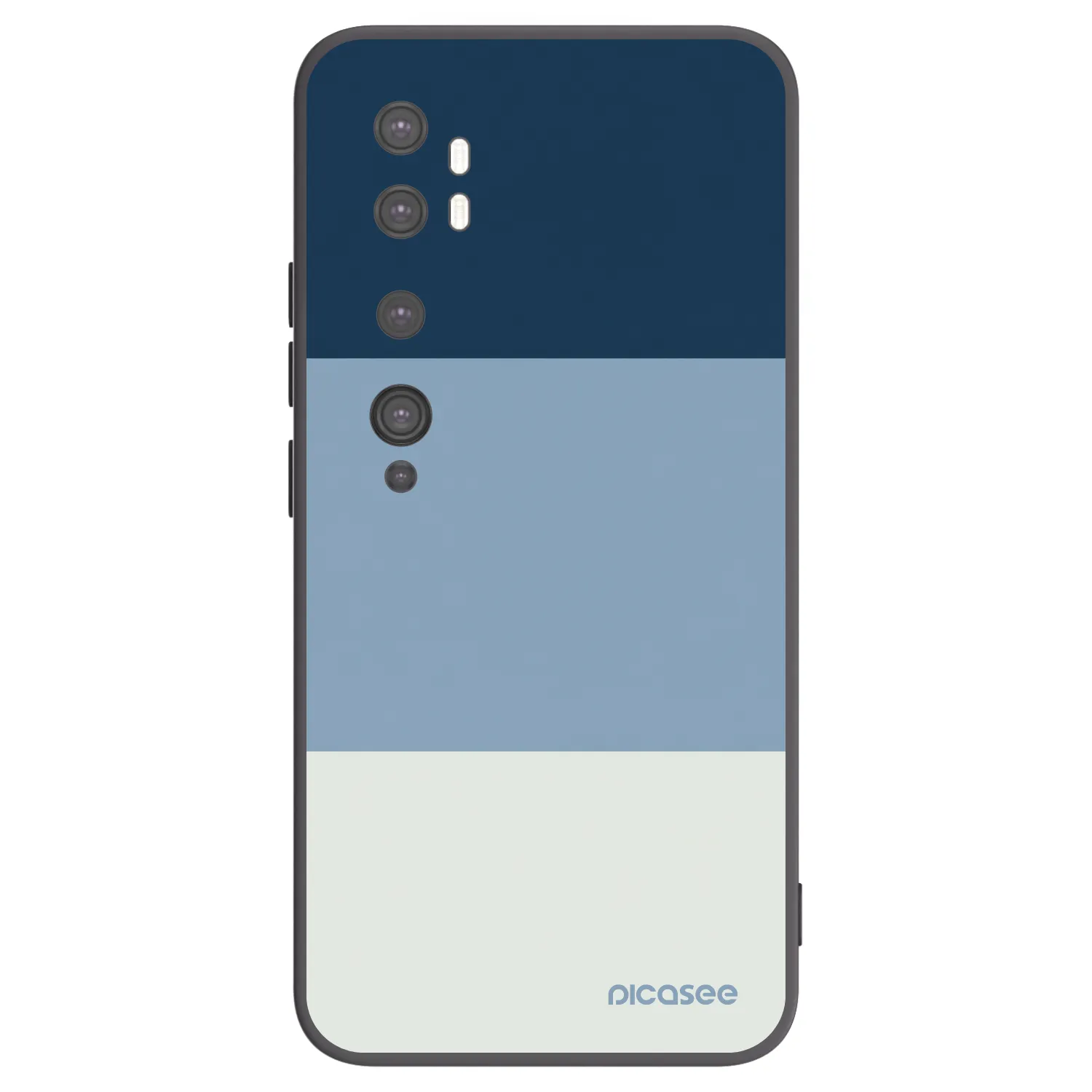 Picasee Xiaomi Mi Note 10 (Pro) Hülle - Schwarzes Silikon - Coastal Blue