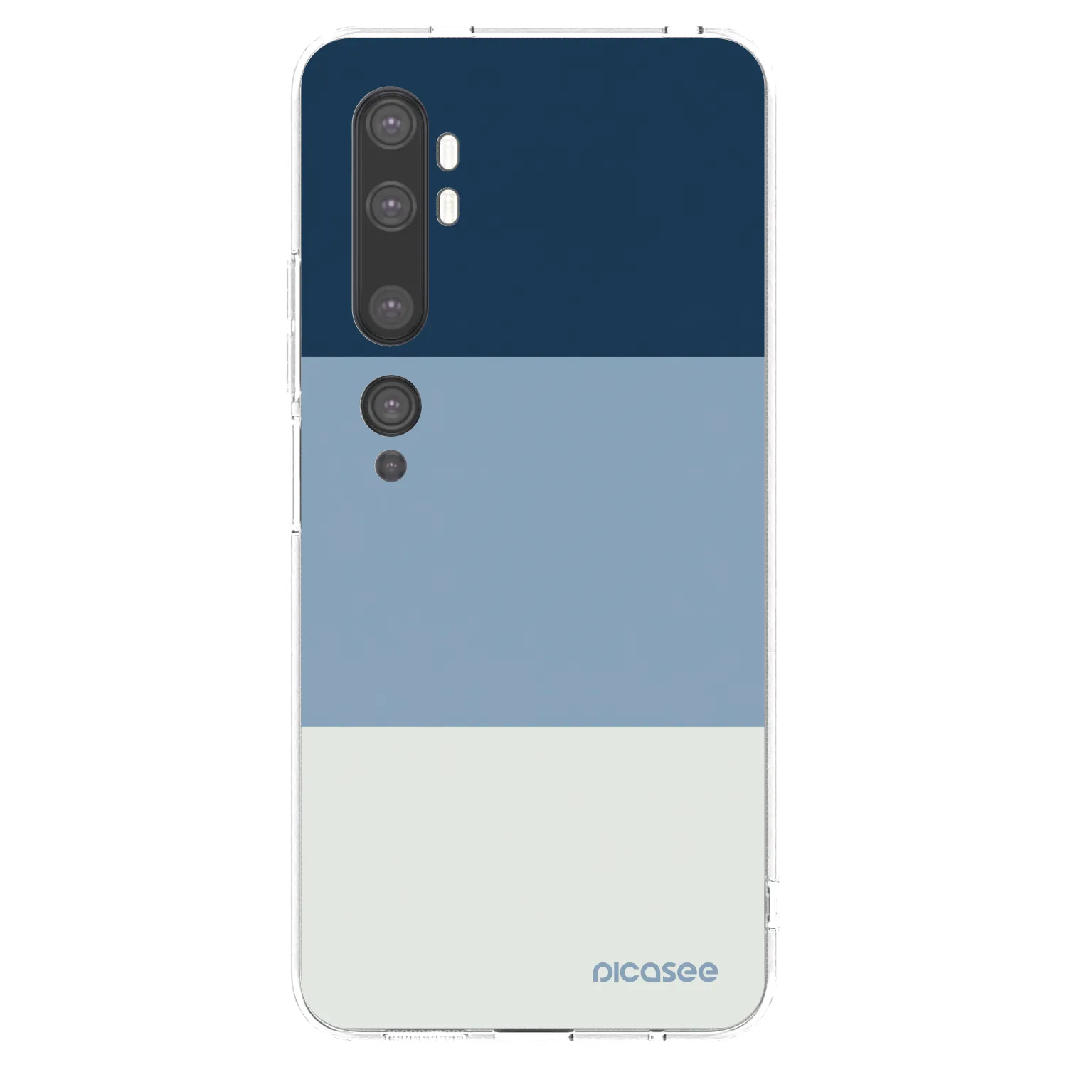 Picasee Xiaomi Mi Note 10 (Pro) Hülle - Transparentes Silikon - Coastal Blue