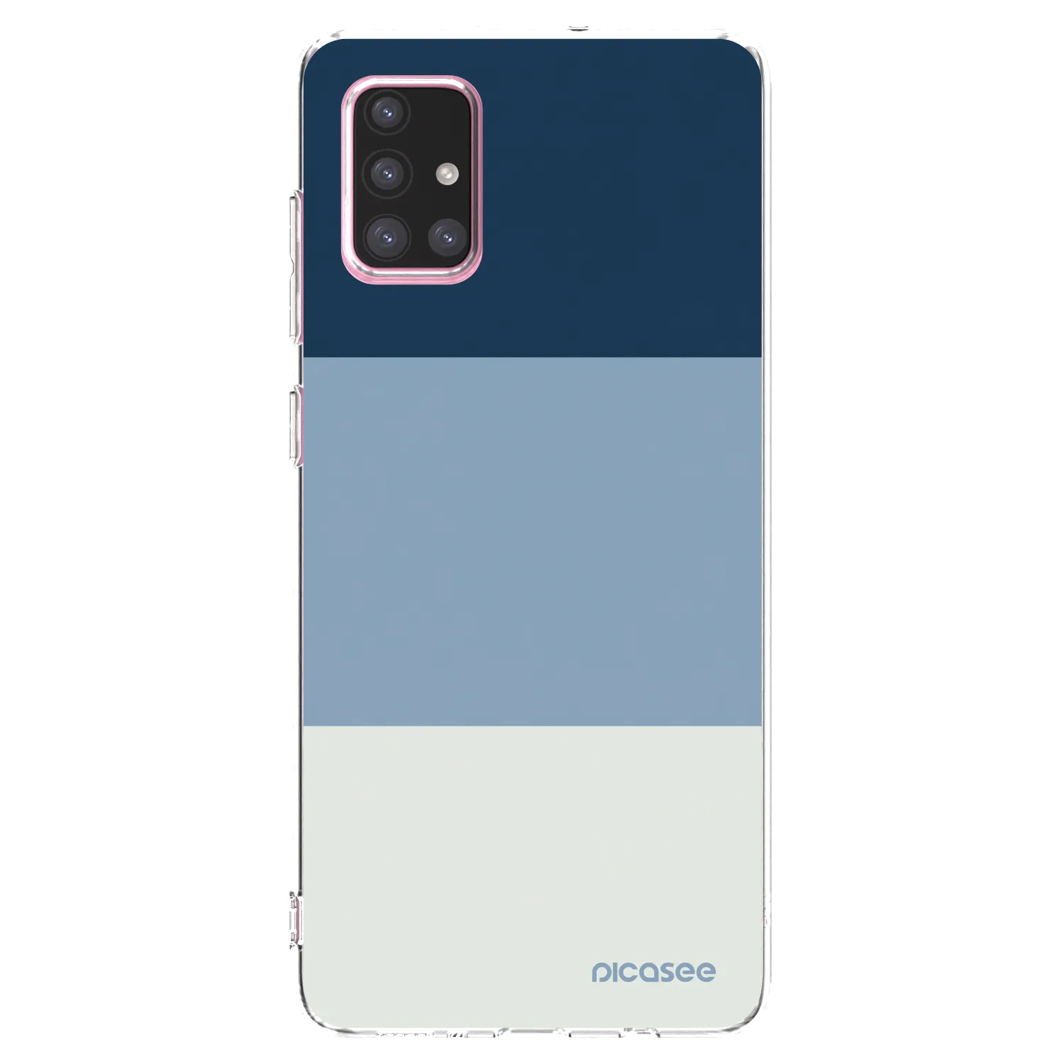Picasee Samsung Galaxy A71 A715F Hülle - Transparentes Silikon - Coastal Blue