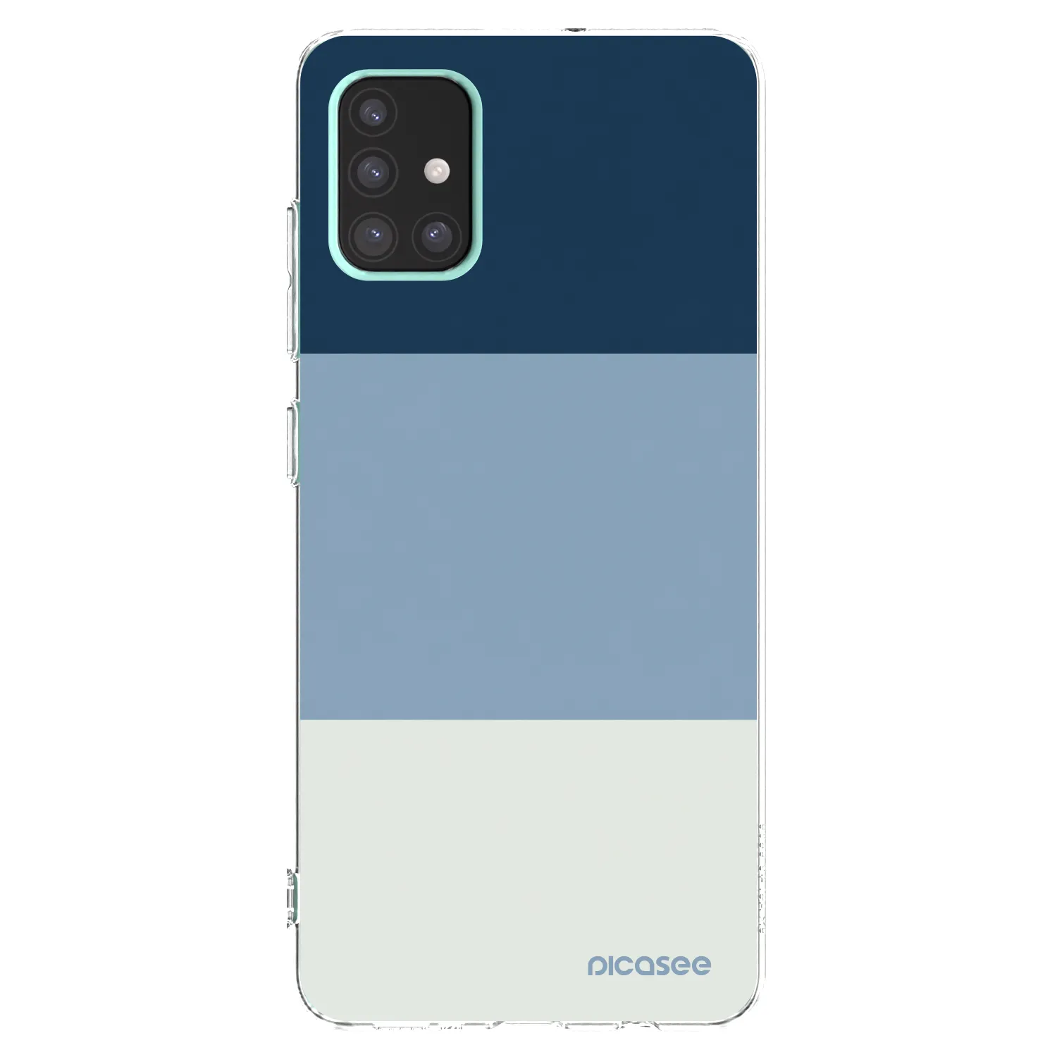 Picasee Samsung Galaxy A51 A515F Hülle - Transparentes Silikon - Coastal Blue