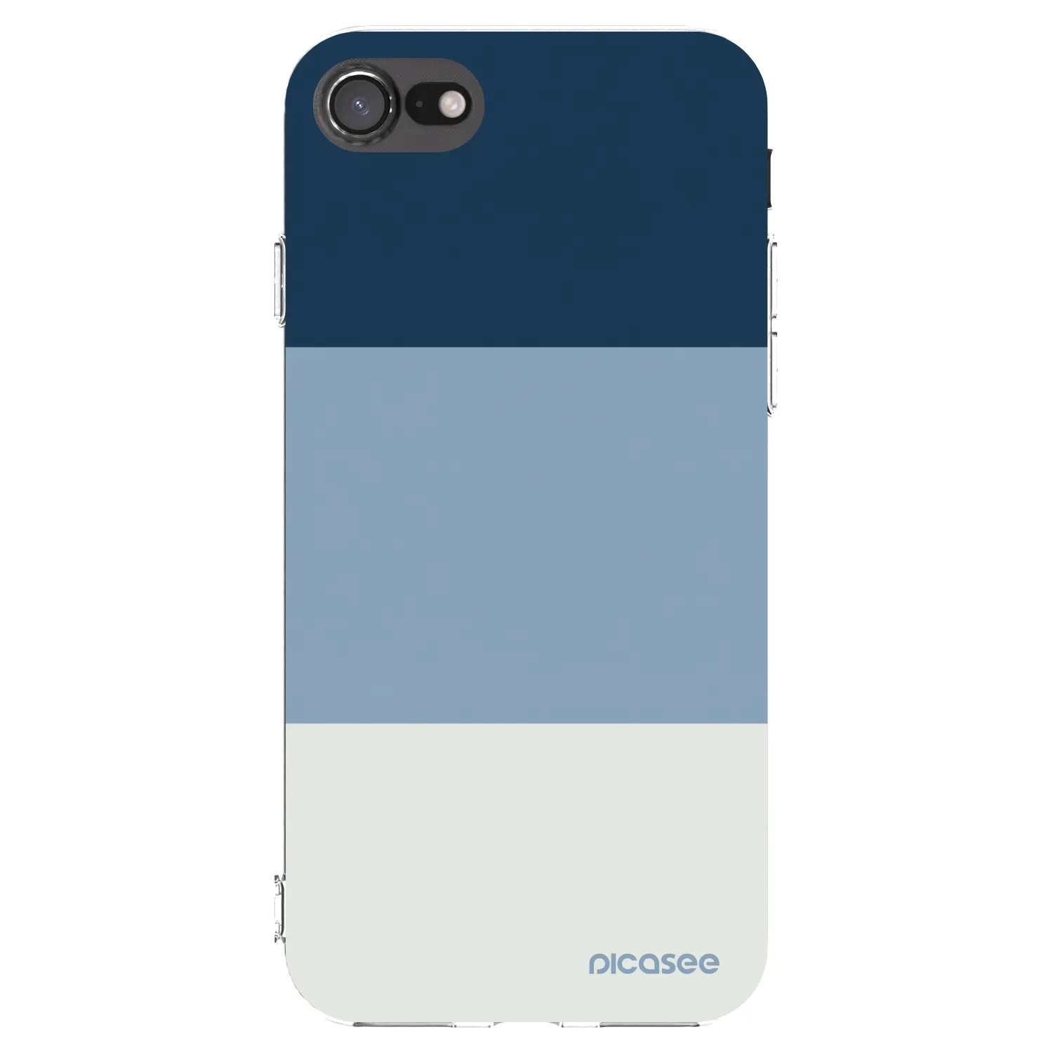 Picasee Apple iPhone SE 2020 Hülle - Transparentes Silikon - Coastal Blue