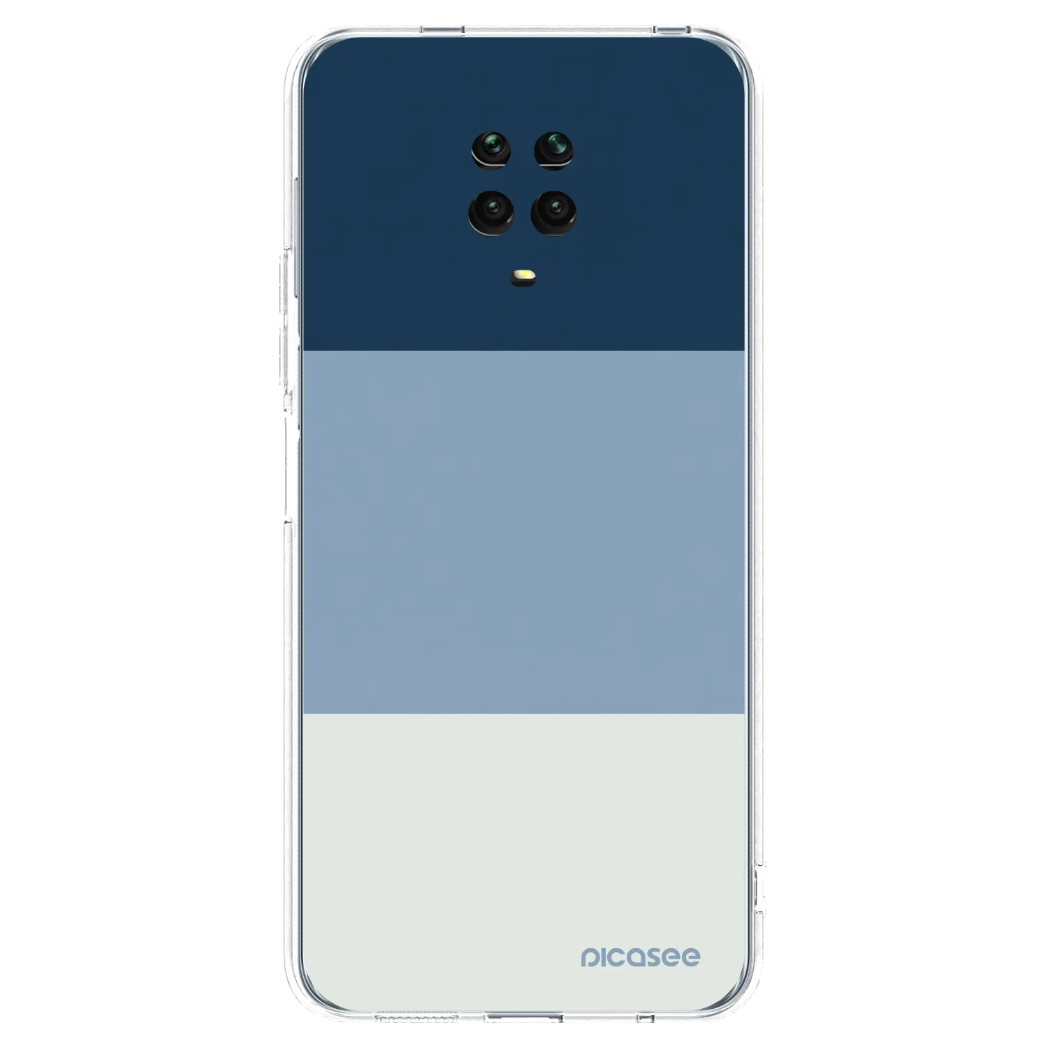 Picasee Xiaomi Redmi Note 9S Hülle - Transparentes Silikon - Coastal Blue