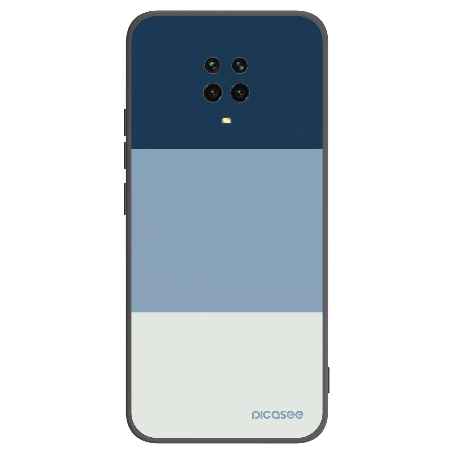 Picasee Xiaomi Redmi Note 9S Hülle - Schwarzes Silikon - Coastal Blue