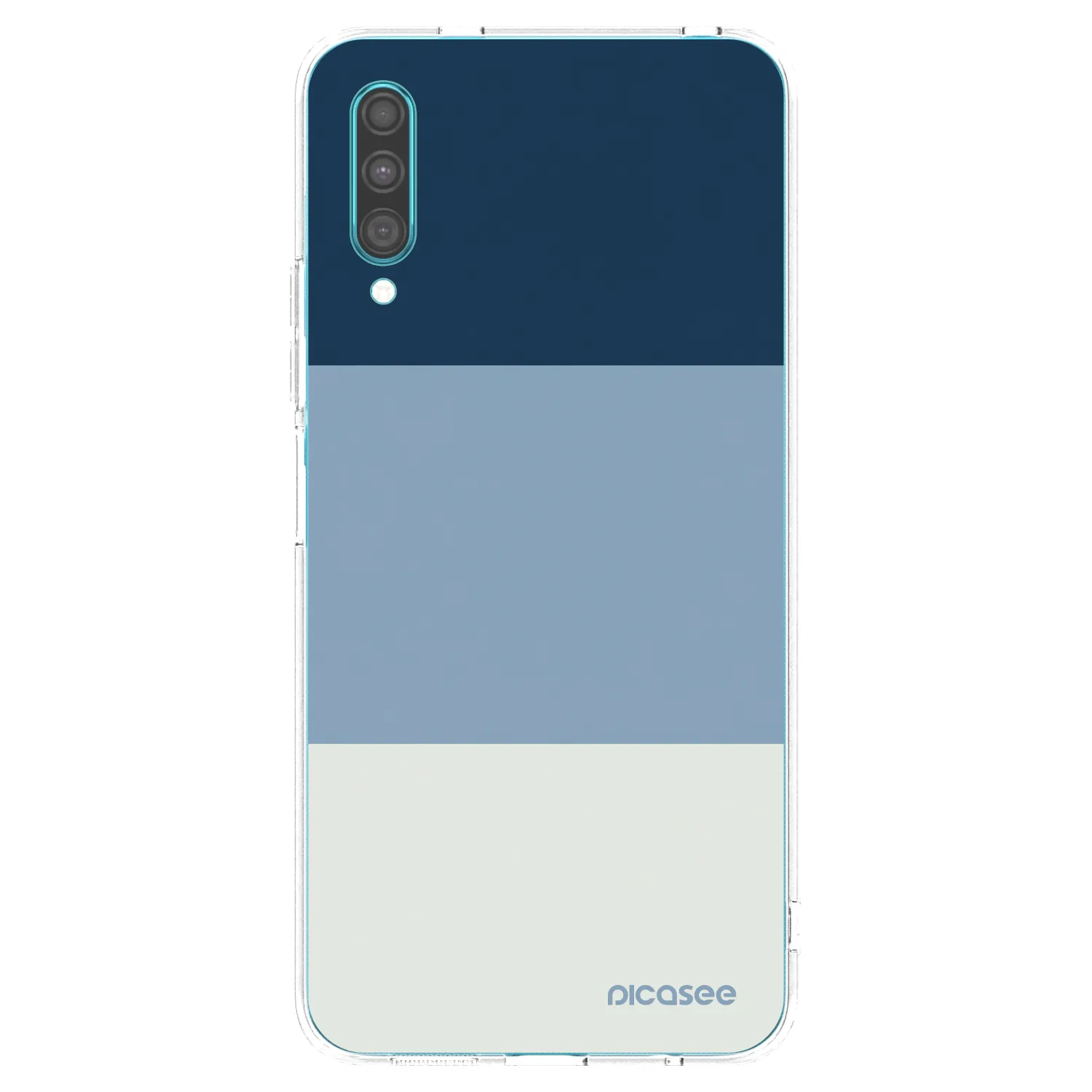 Picasee Samsung Galaxy A30s A307F Hülle - Transparentes Silikon - Coastal Blue