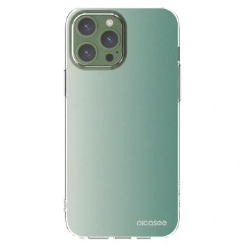 Picasee Apple iPhone 13 Pro Max Hülle - Transparentes Silikon - Misty Sage