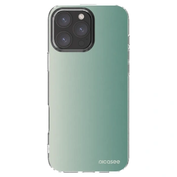 Picasee Apple iPhone 16 Pro Max Hülle - Transparentes Silikon - Misty Sage
