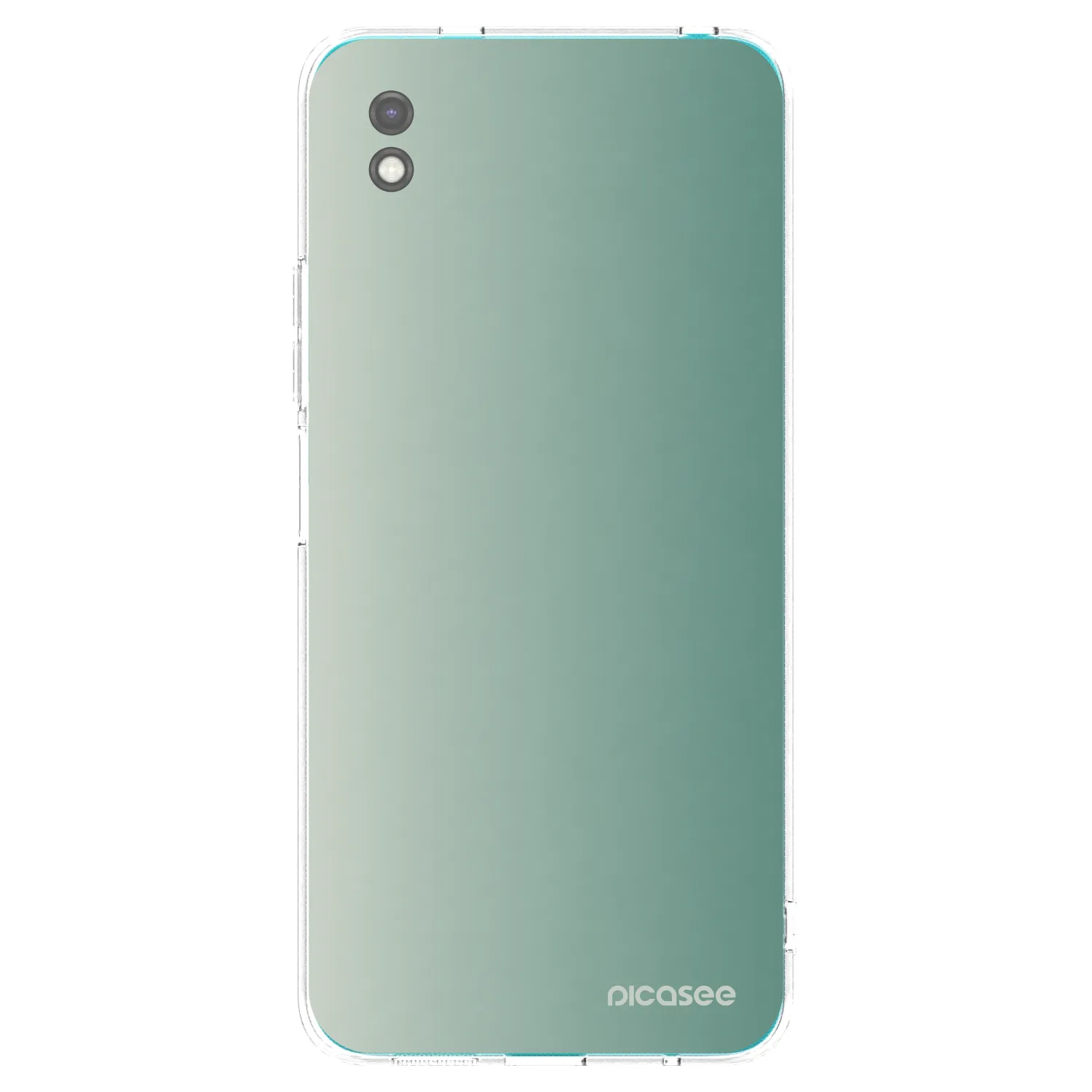 Picasee Xiaomi Redmi 9A Hülle - Schwarzes Silikon - Misty Sage