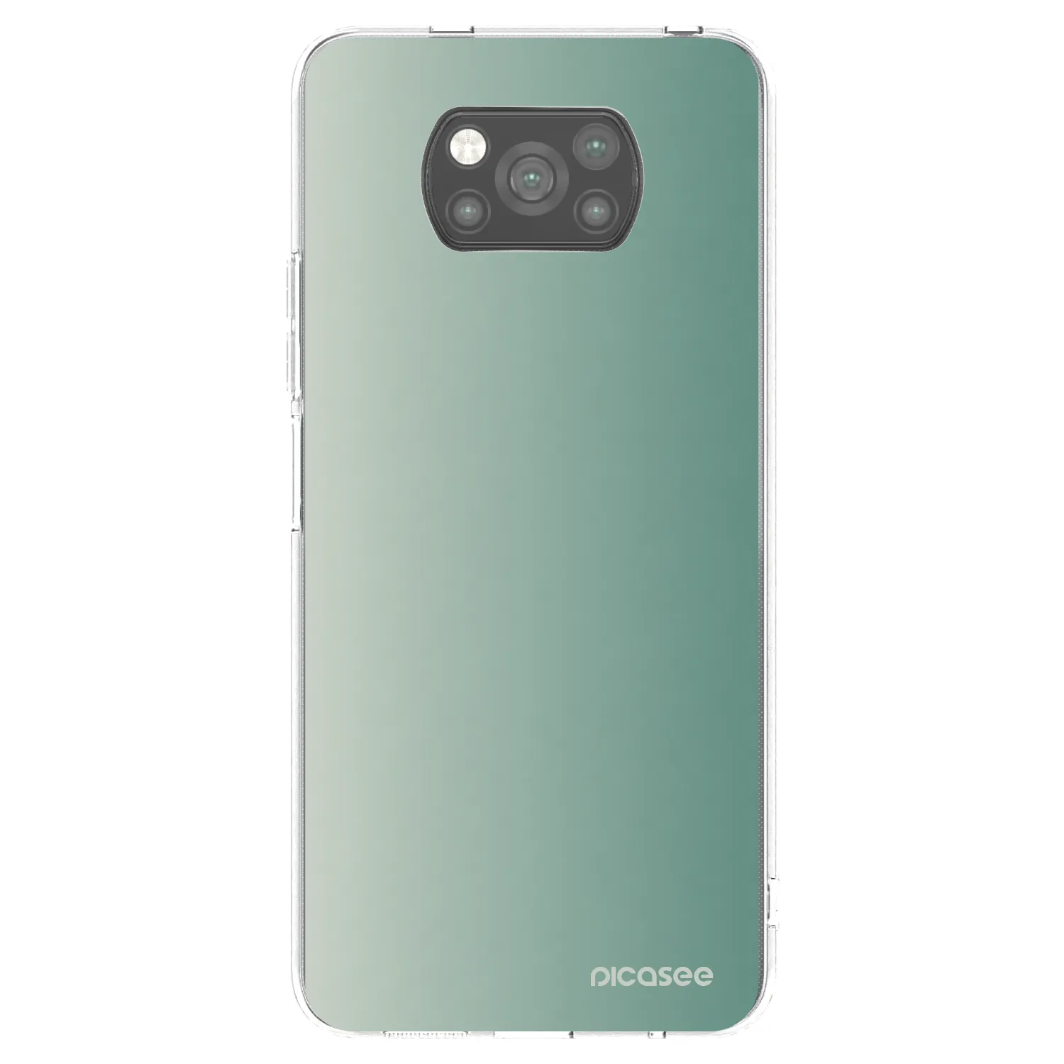 Picasee Xiaomi Poco X3 Hülle - Schwarzes Silikon - Misty Sage