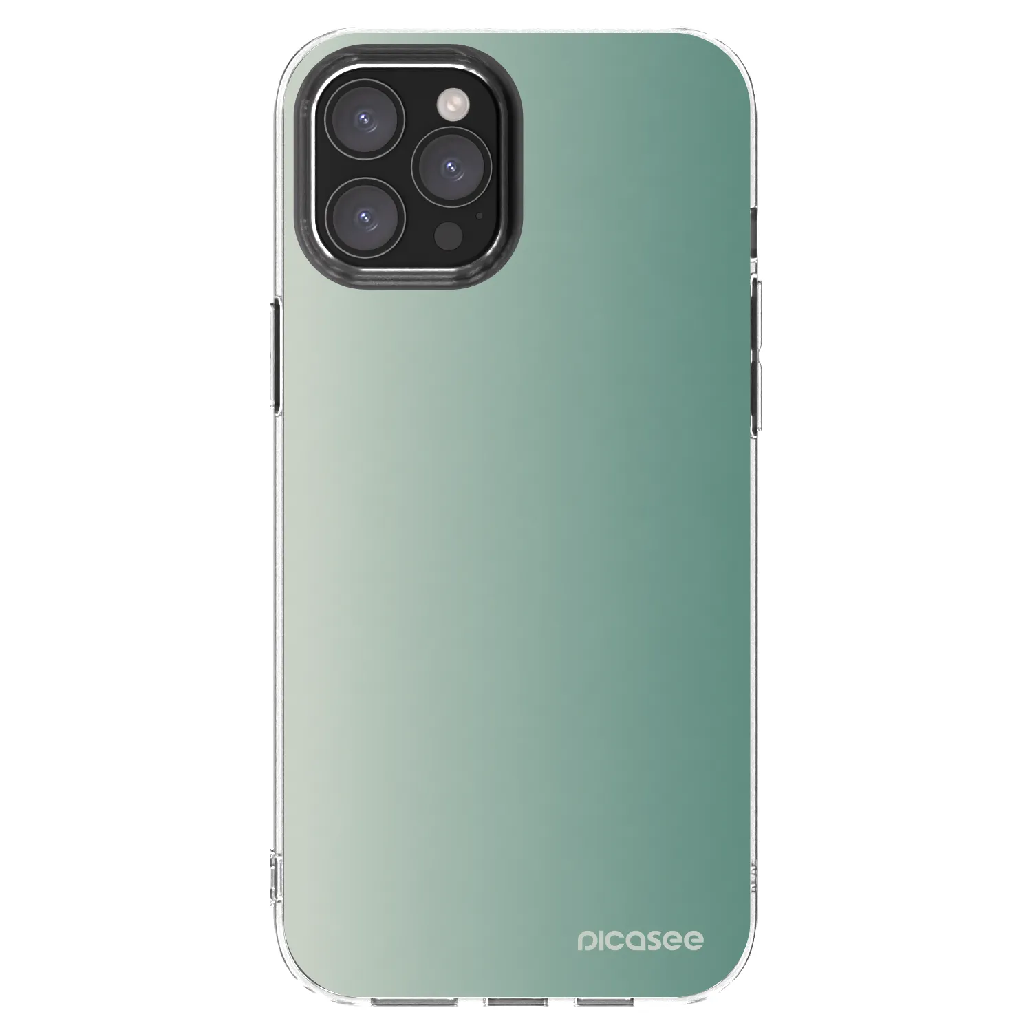 Picasee Apple iPhone 12 Pro Max Hülle - Transparentes Silikon - Misty Sage