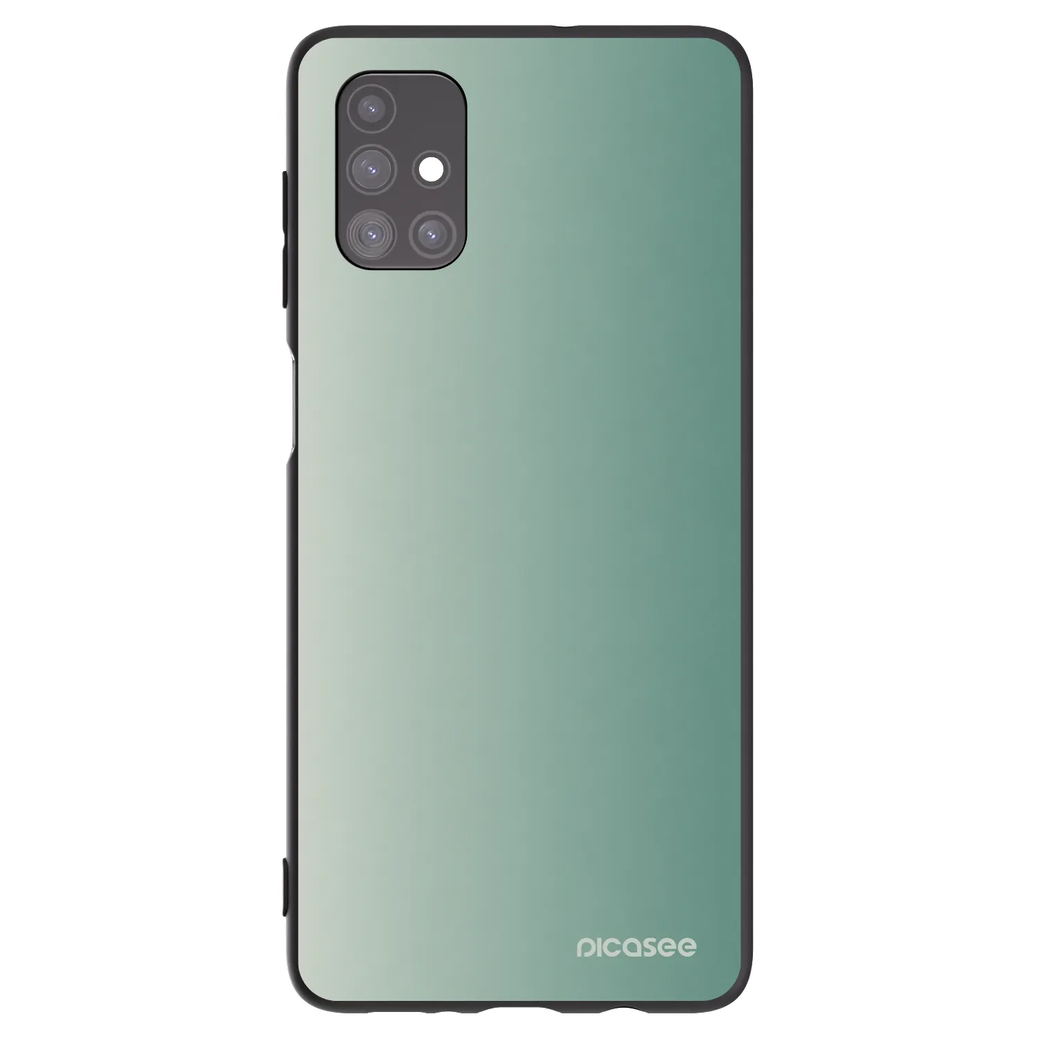 Picasee Samsung Galaxy M51 M515F Hülle - Schwarzes Silikon - Misty Sage