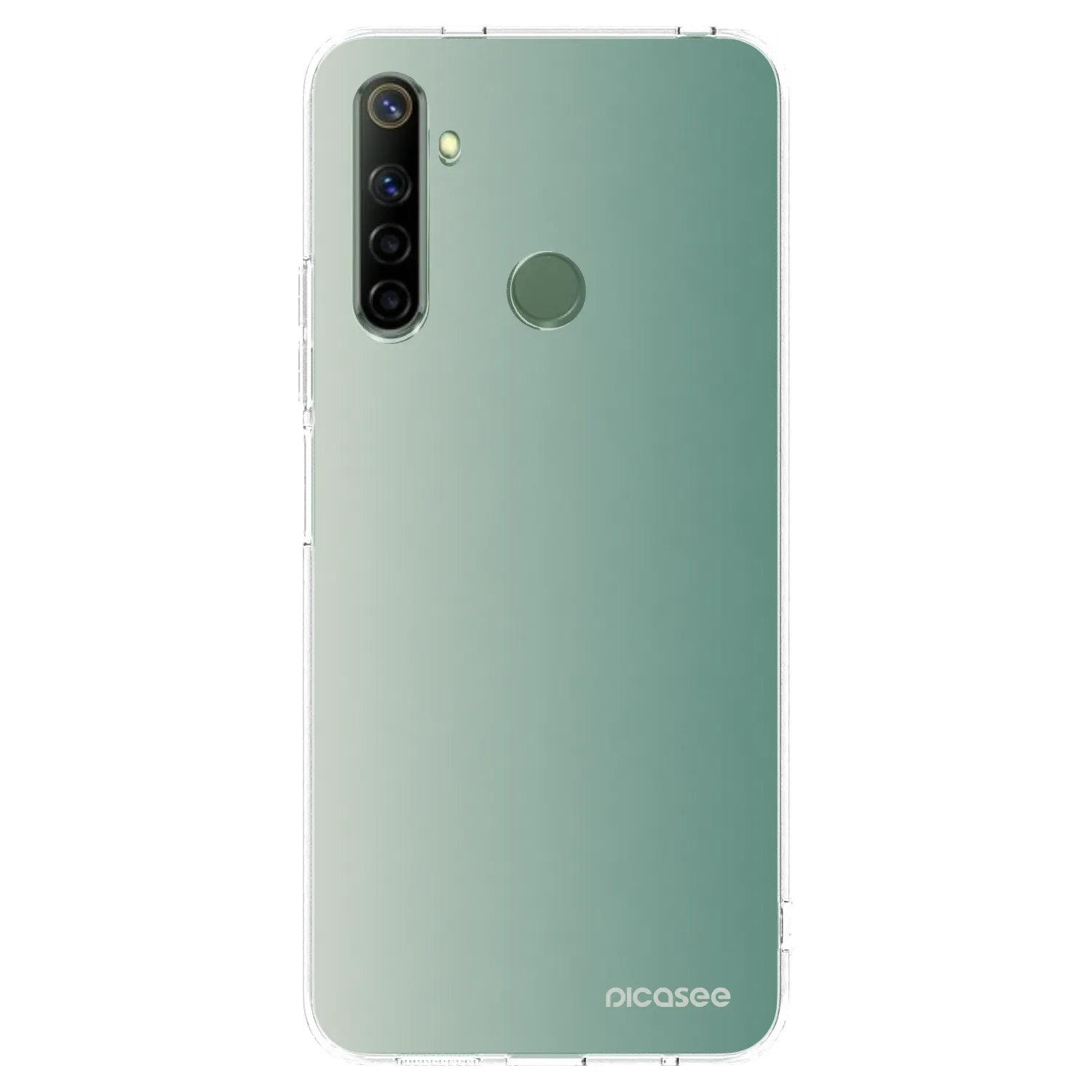 Picasee Realme 6i Hülle - Transparentes Silikon - Misty Sage