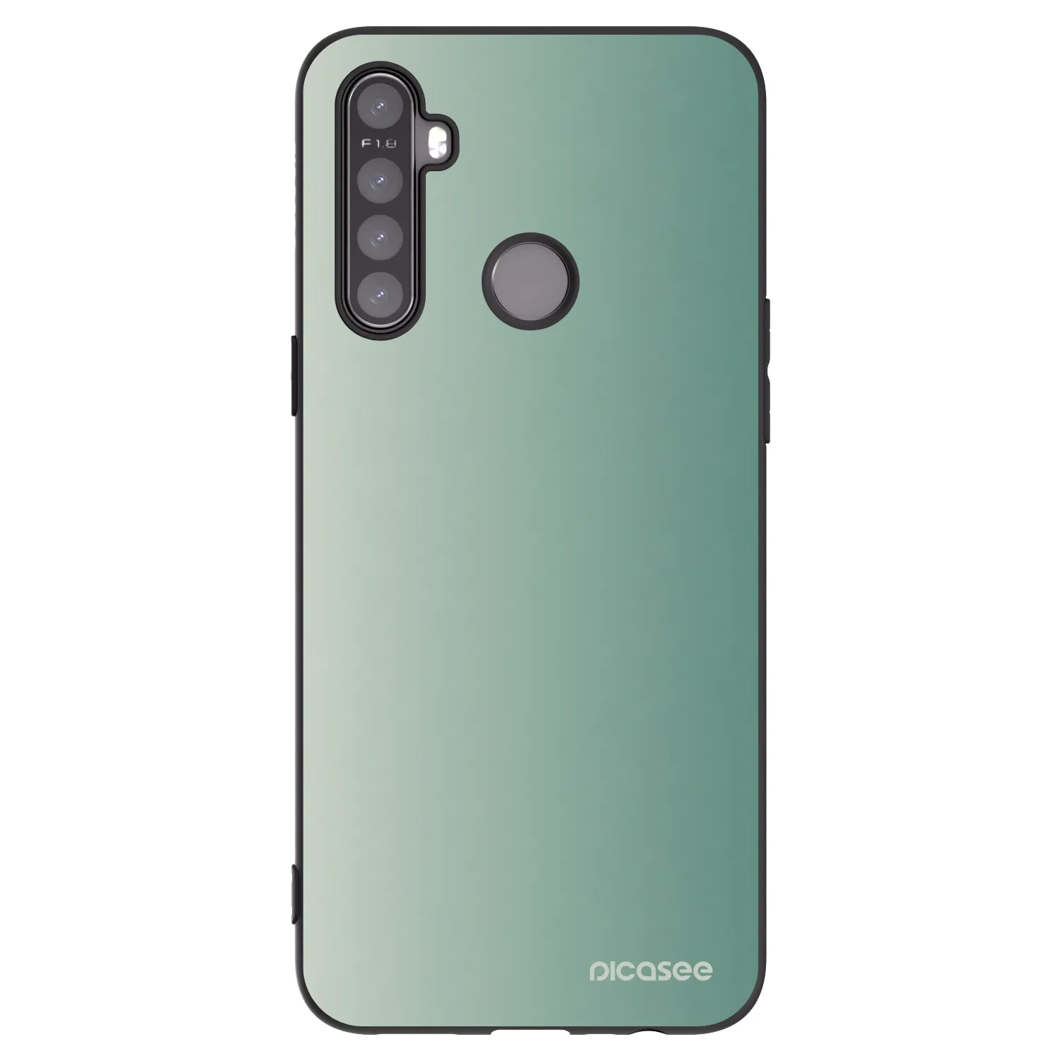 Picasee Realme 6i Hülle - Schwarzes Silikon - Misty Sage