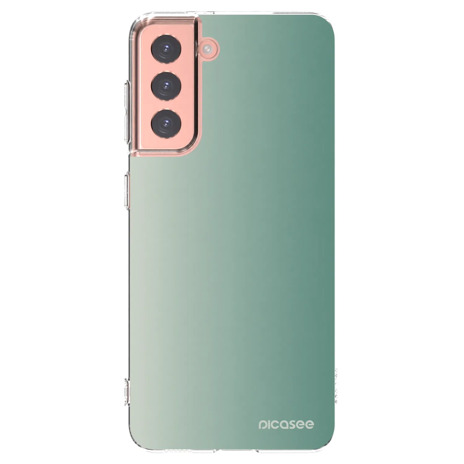 Picasee Samsung Galaxy S21 5G G991B Hülle - Transparentes Silikon - Misty Sage