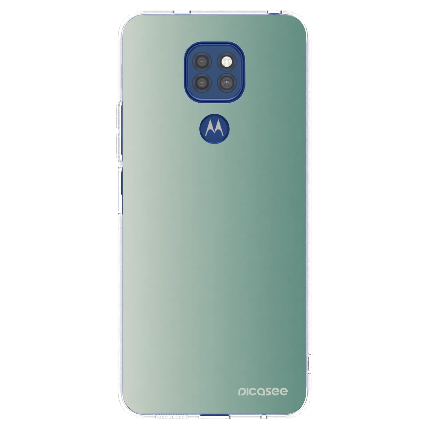 Picasee Motorola Moto G9 Play Hülle - Transparentes Silikon - Misty Sage
