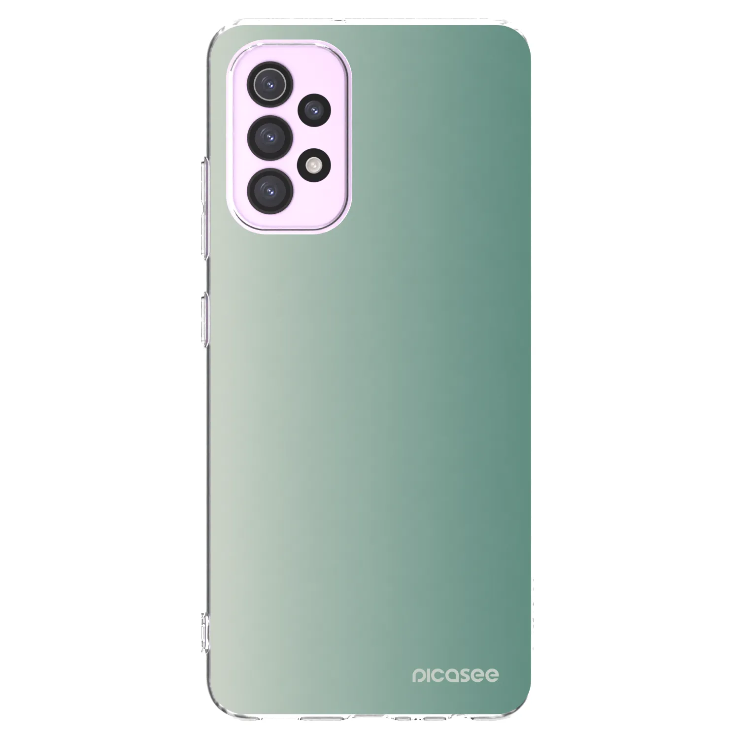 Picasee Samsung Galaxy A32 5G A326B Hülle - Transparentes Silikon - Misty Sage