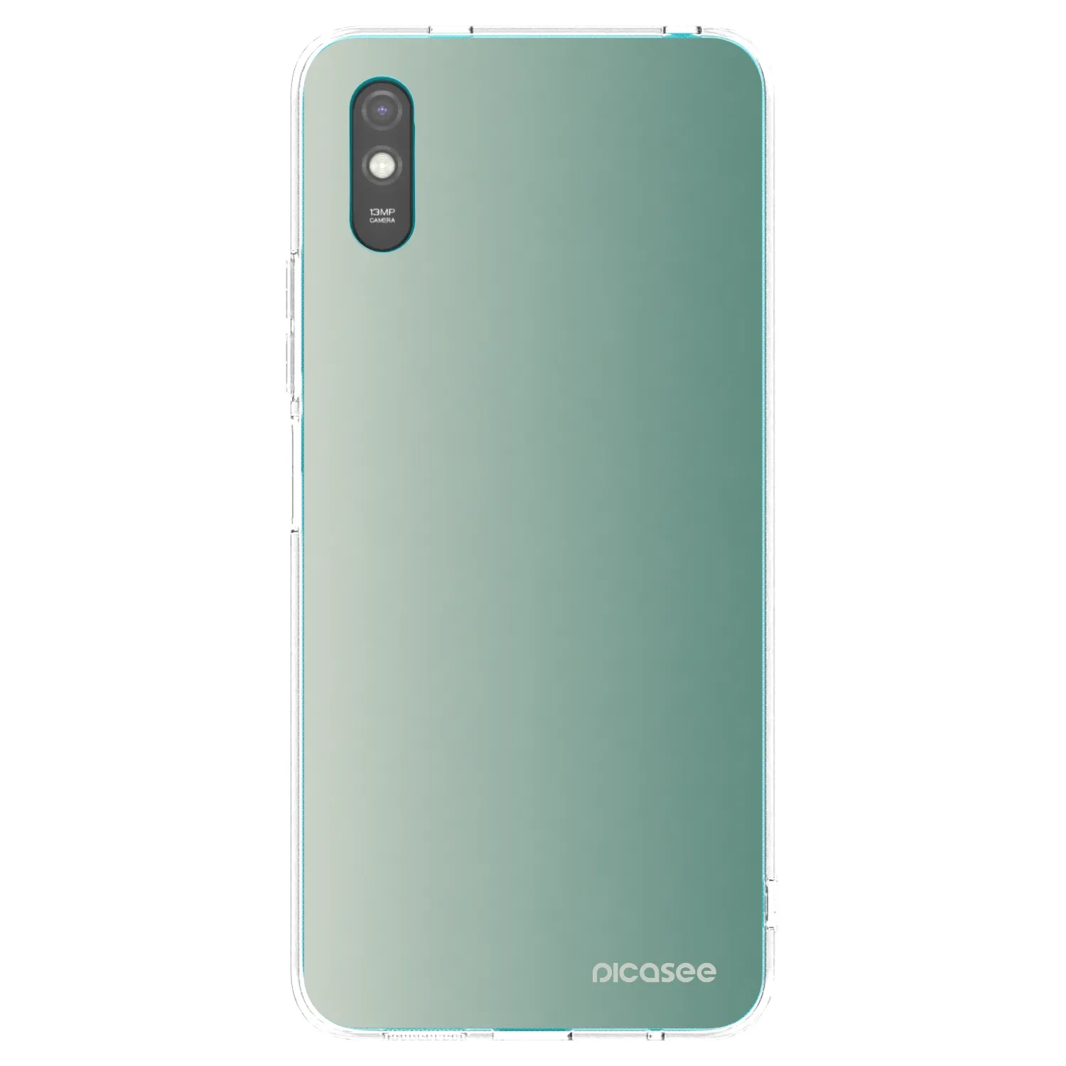 Picasee Xiaomi Redmi 9AT Hülle - Transparentes Silikon - Misty Sage