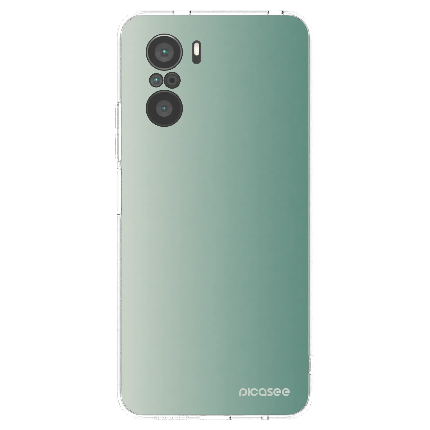 Picasee Xiaomi Poco F3 Hülle - Transparentes Silikon - Misty Sage