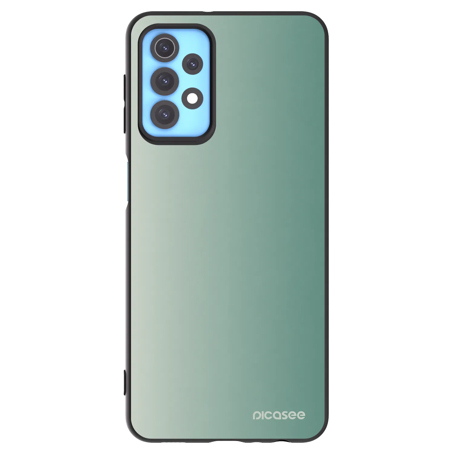 Picasee Samsung Galaxy A32 4G SM-A325F Hülle - Schwarzes Silikon - Misty Sage